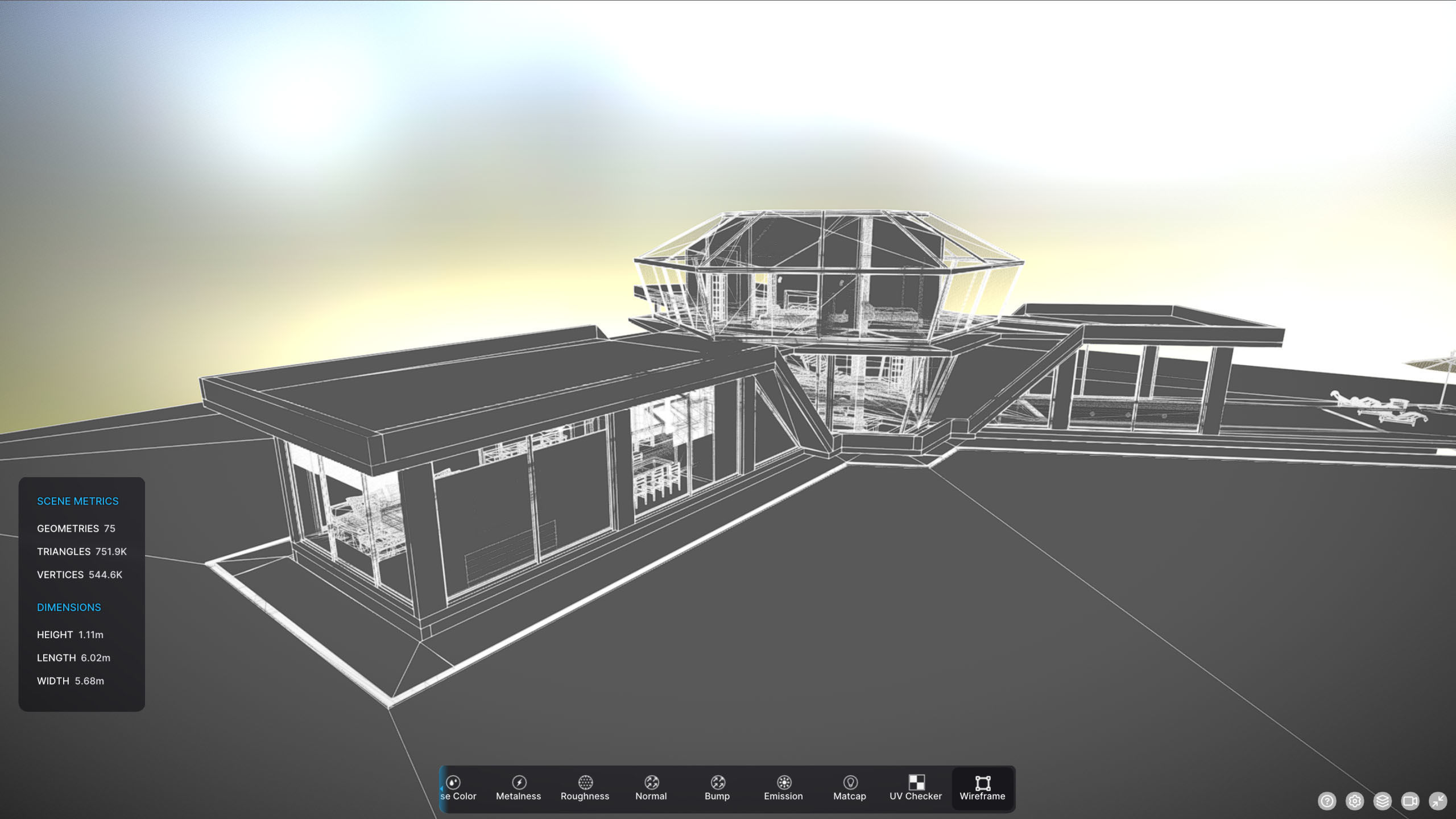 P0008 Archicad 3d Model Diamond Residence Concept 3D model_11