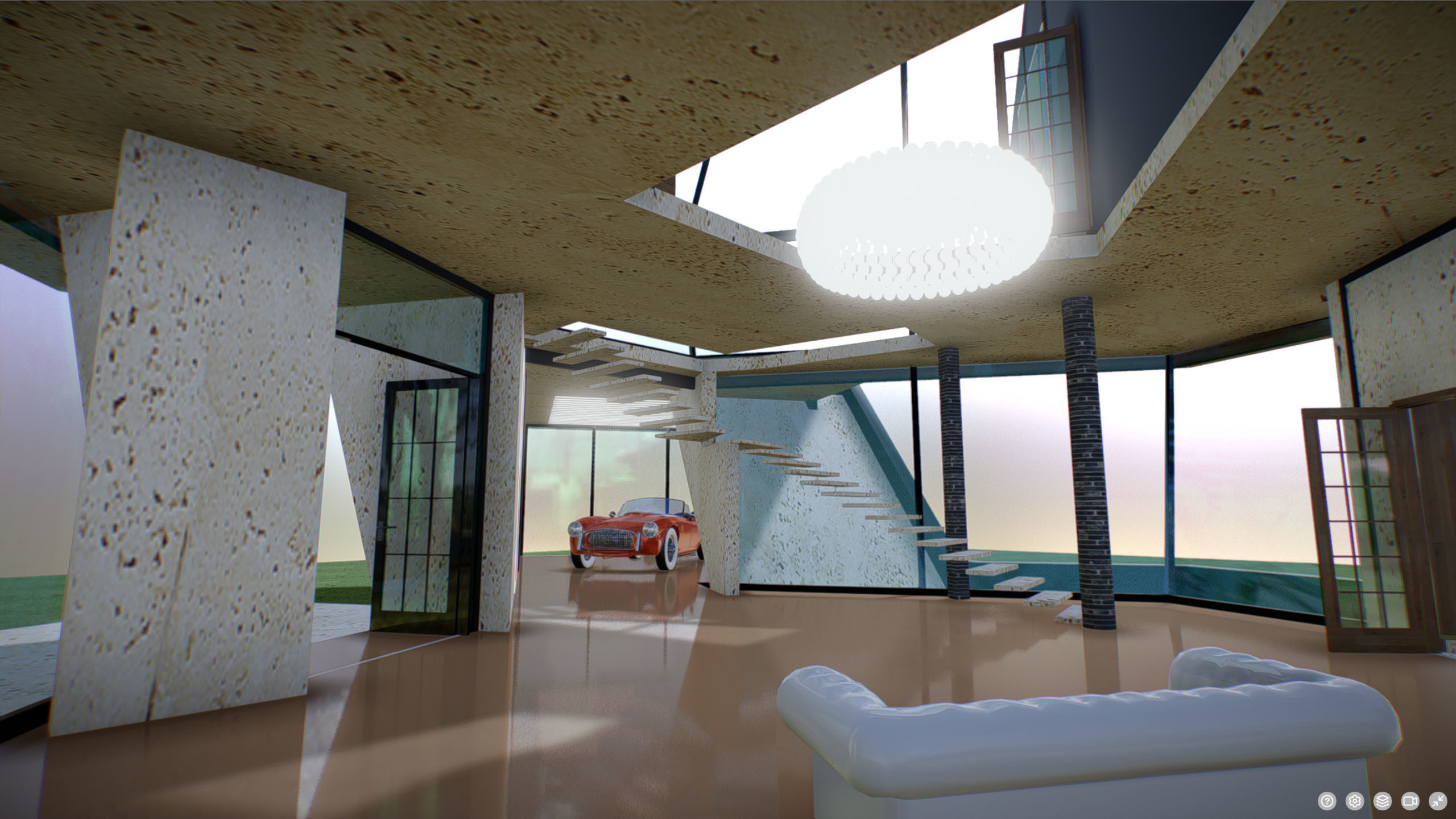 P0008 Archicad 3d Model Diamond Residence Concept 3D model_3