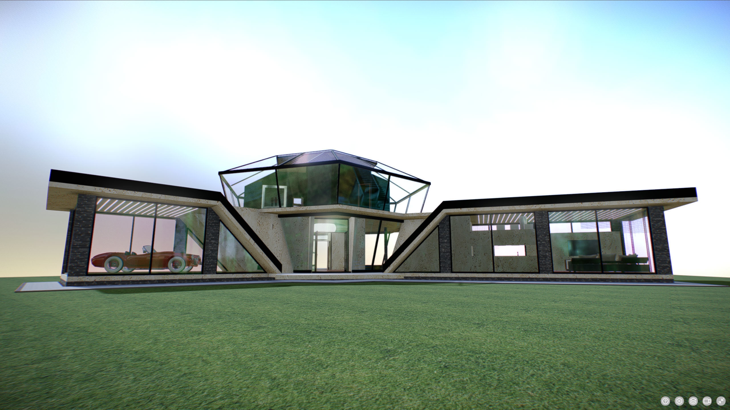 P0008 Archicad 3d Model Diamond Residence Concept 3D model_2