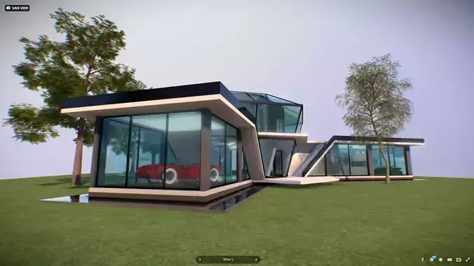 P0008 Archicad 3d Model Diamond Residence Concept