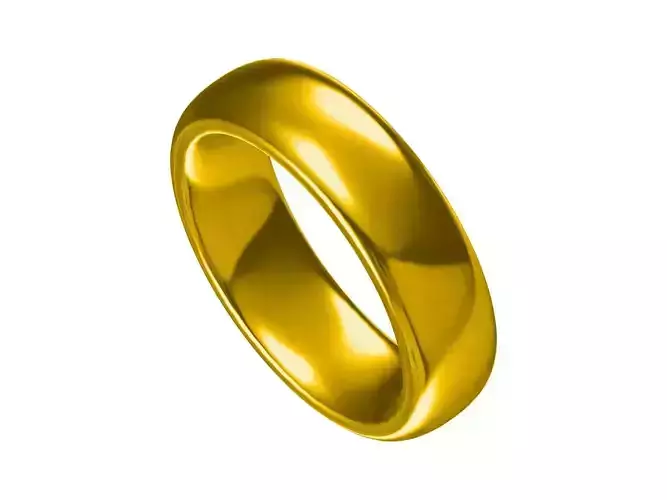 Simple Design  Band Ring   3D Model