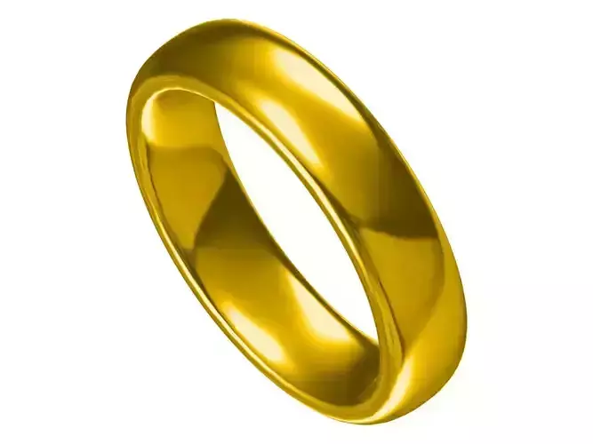 Simple Design Band Ring 3D Model Free 3D print model
