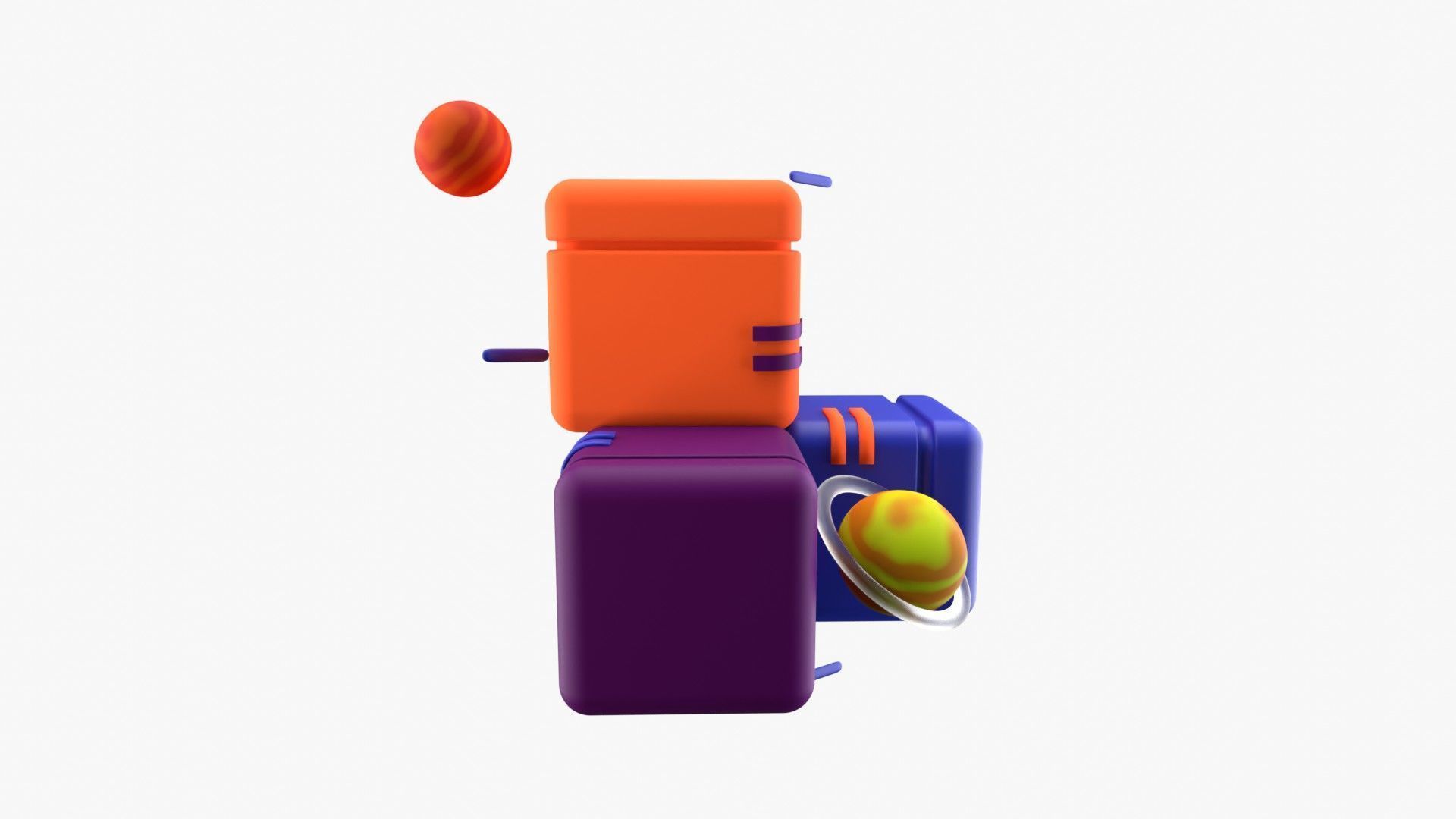 Blockchain 3D model_17