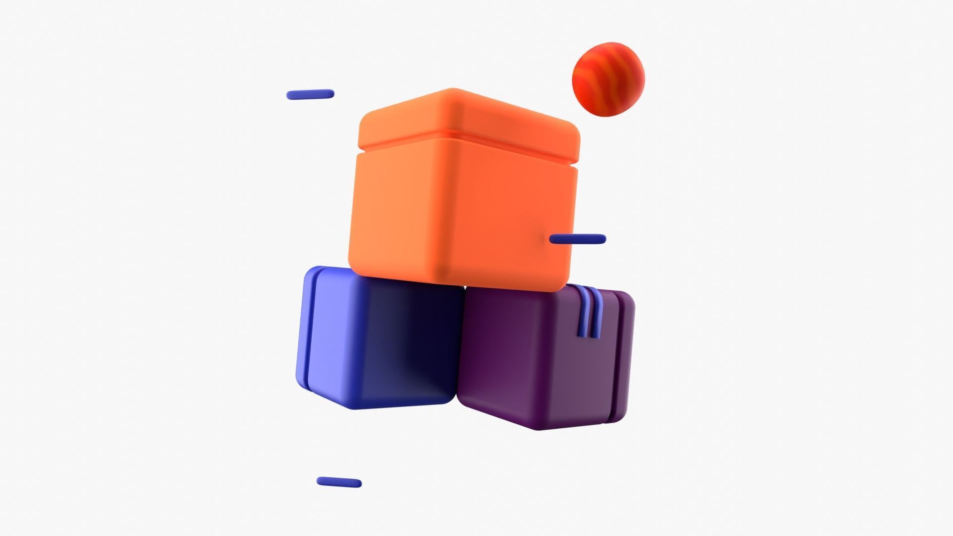 Blockchain 3D model_10