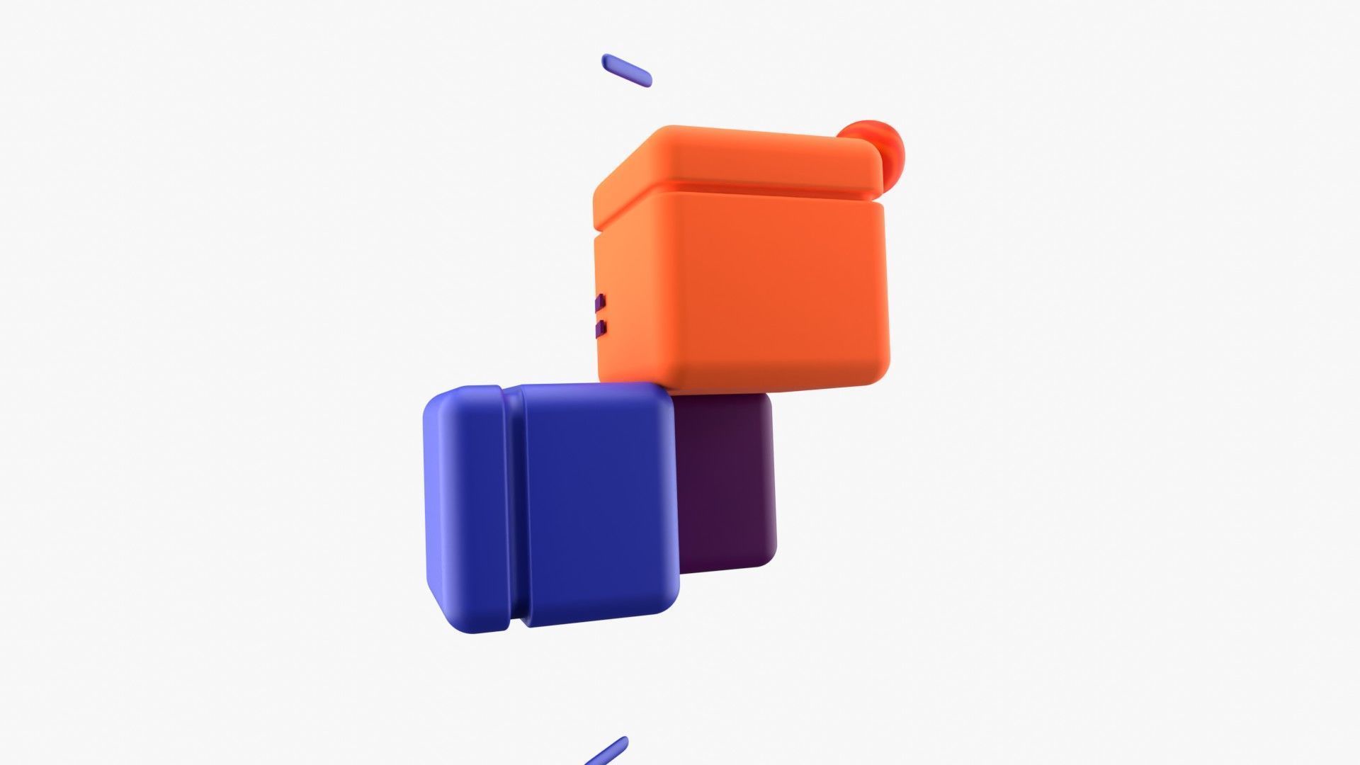 Blockchain 3D model_6