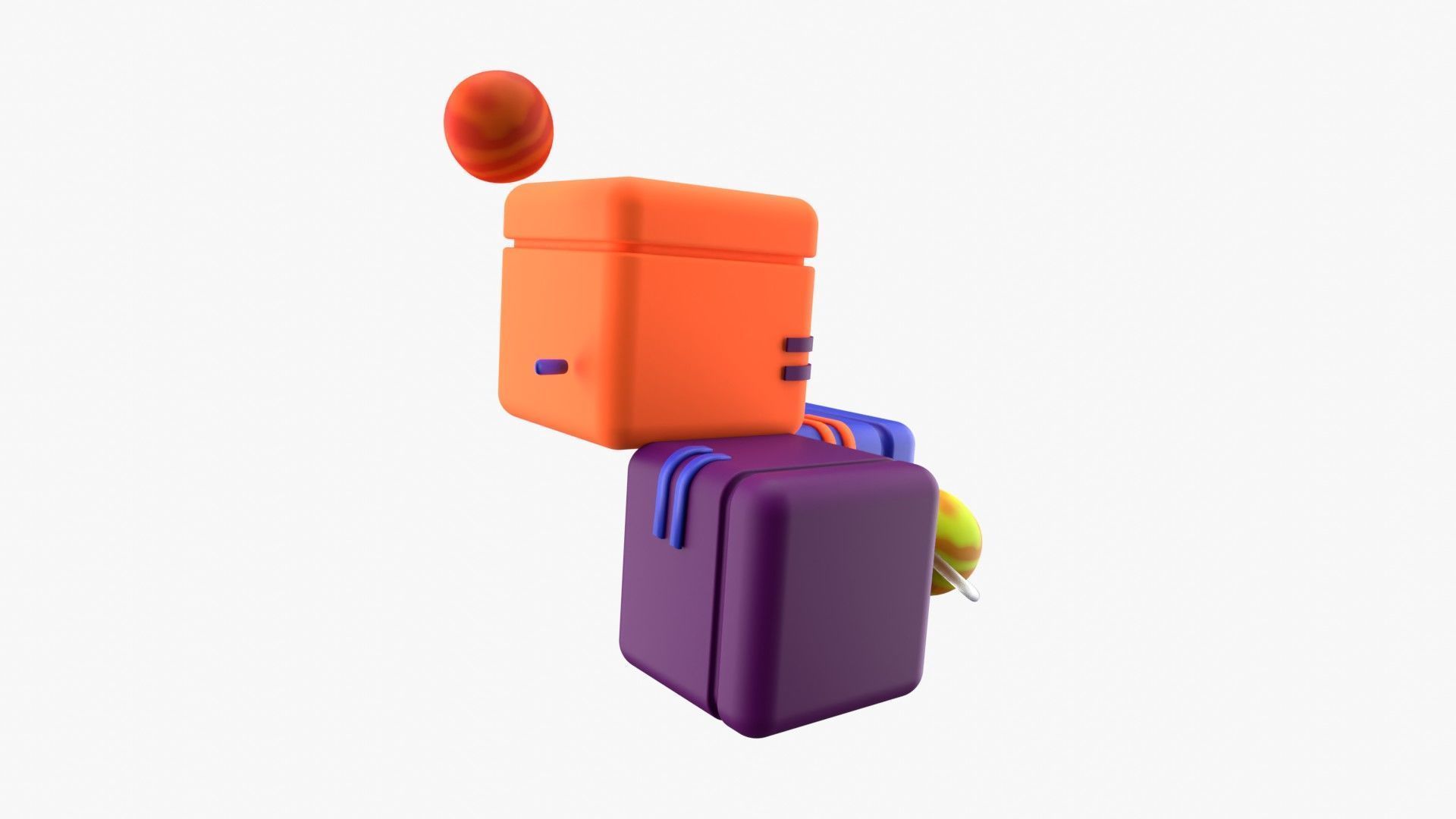 Blockchain 3D model_15