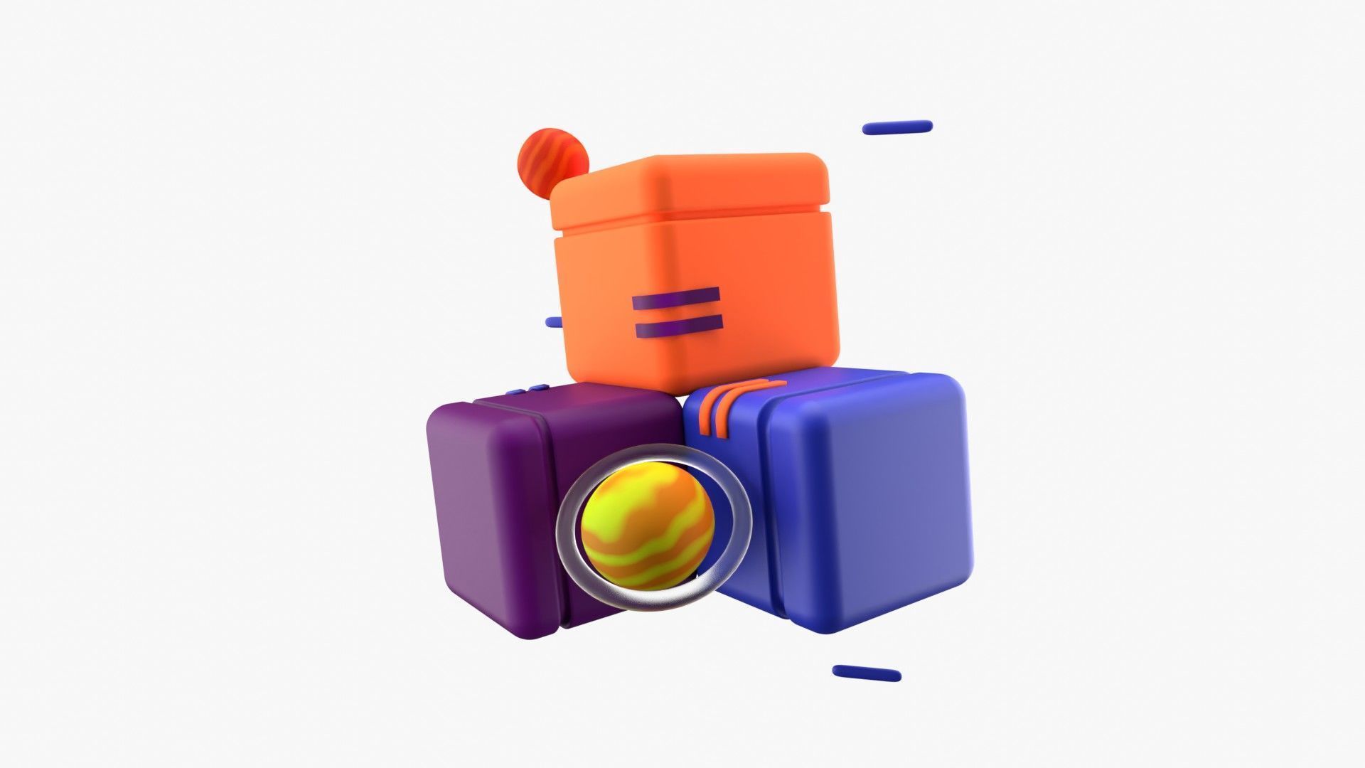 Blockchain 3D model_1