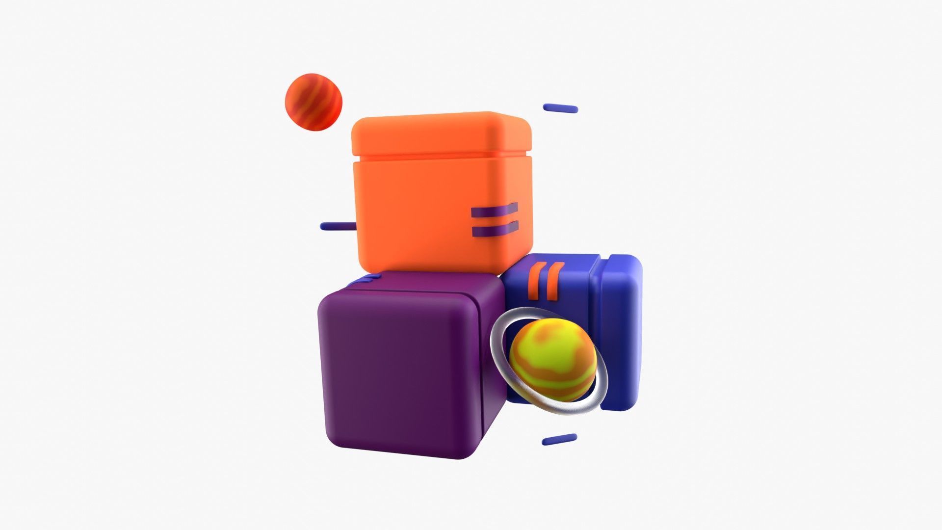 Blockchain 3D model_18