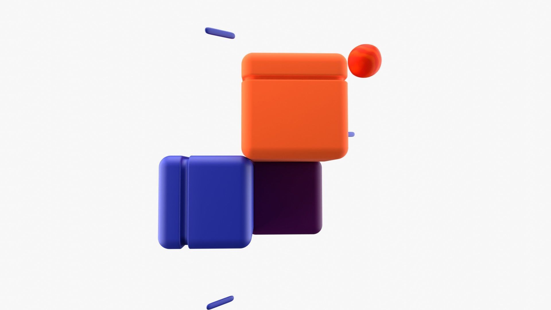 Blockchain 3D model_7