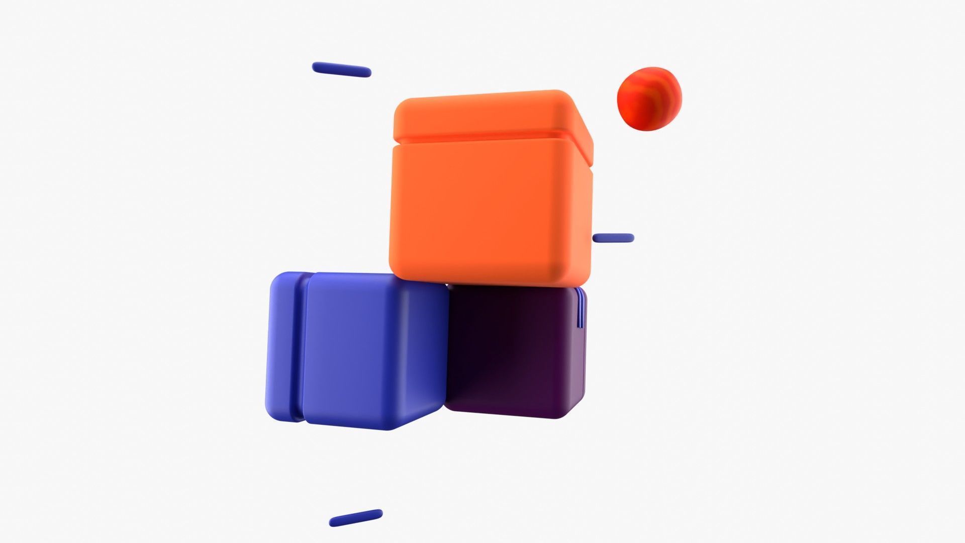 Blockchain 3D model_8