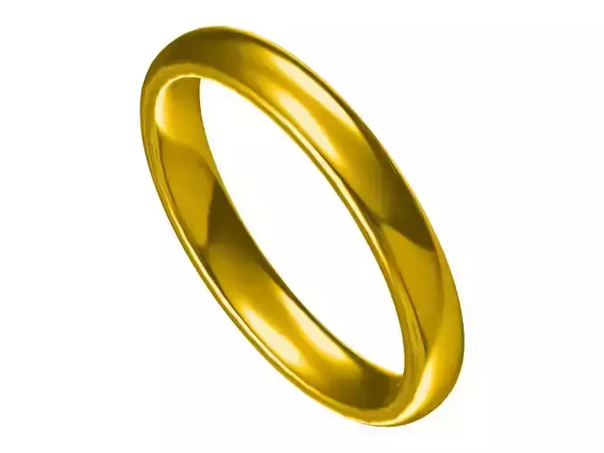 Simple Design  Band Ring   3D Model