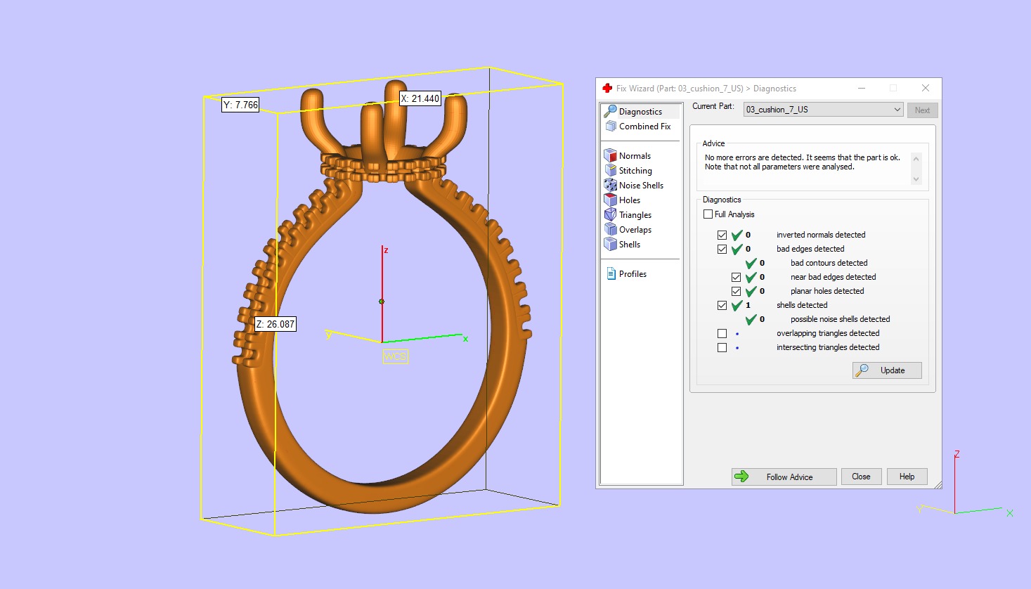 Cushion Cut Hidden Halo Engagement Ring 3D print model_6