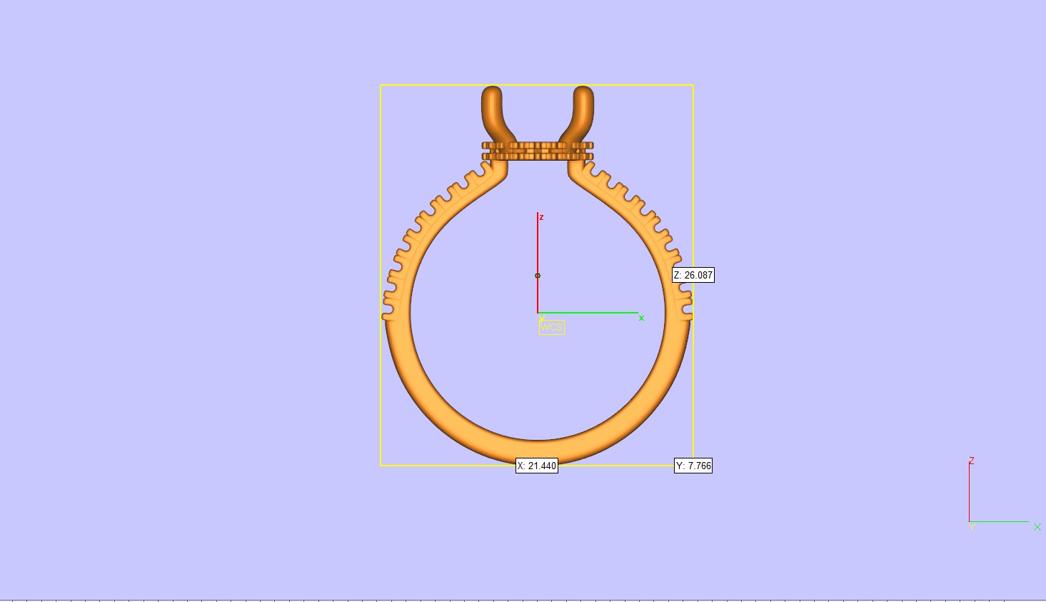 Cushion Cut Hidden Halo Engagement Ring 3D print model_7