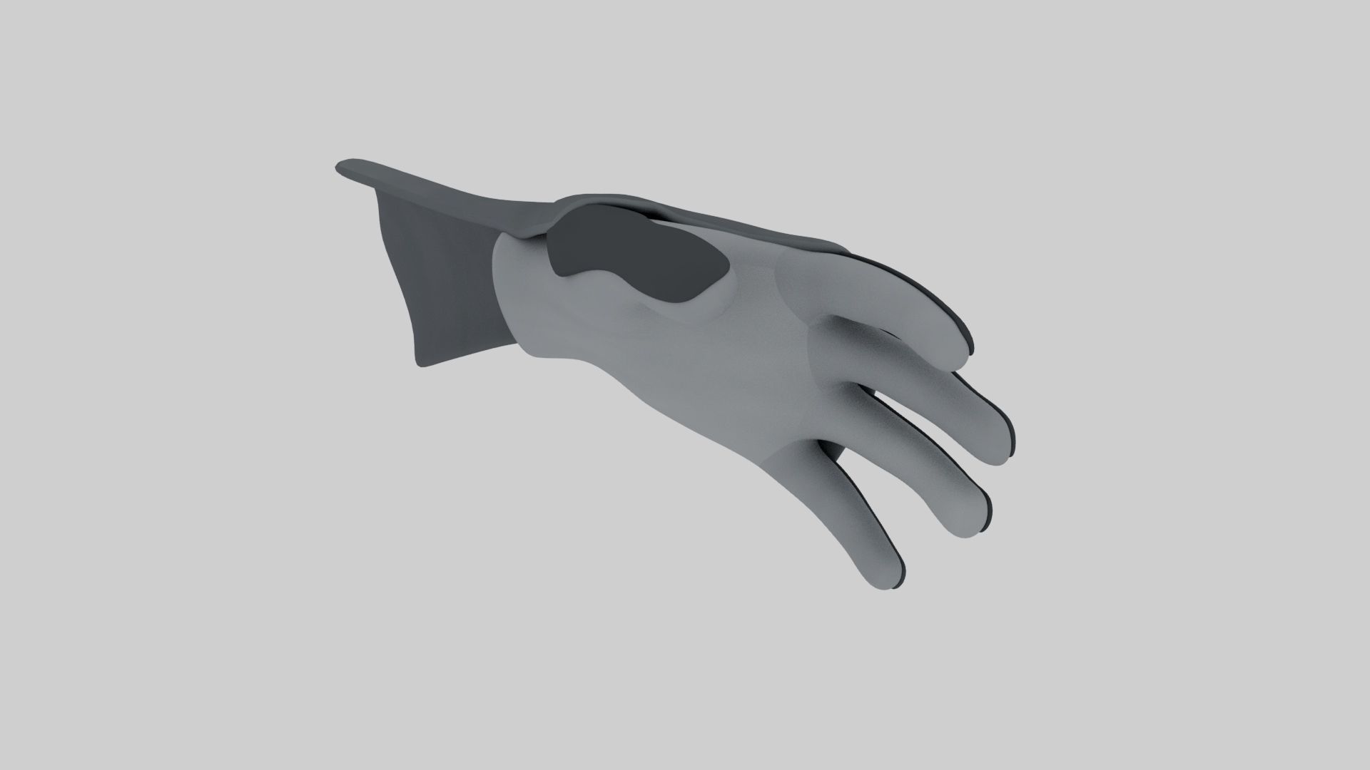 Armored Glove Gauntlet 3D Model Low-poly 3D model_1