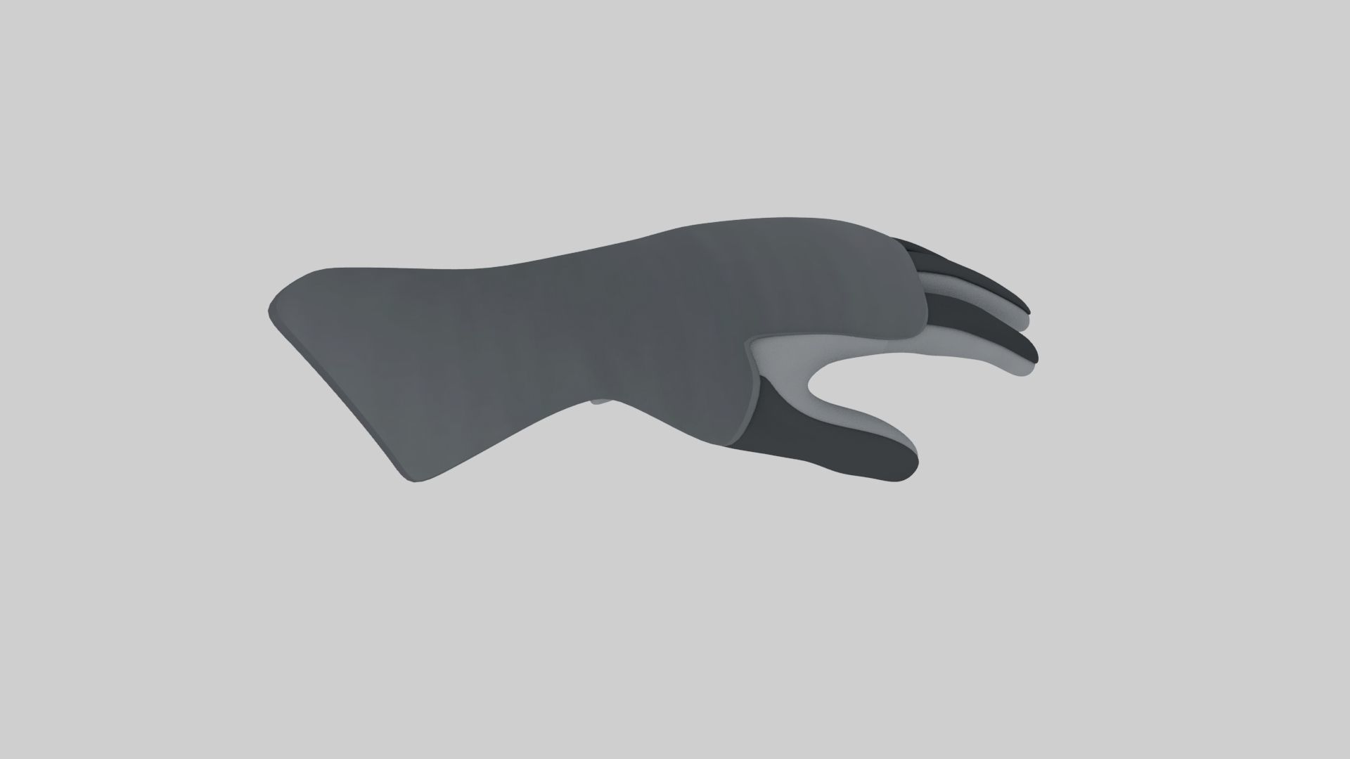Armored Glove Gauntlet 3D Model Low-poly 3D model_2