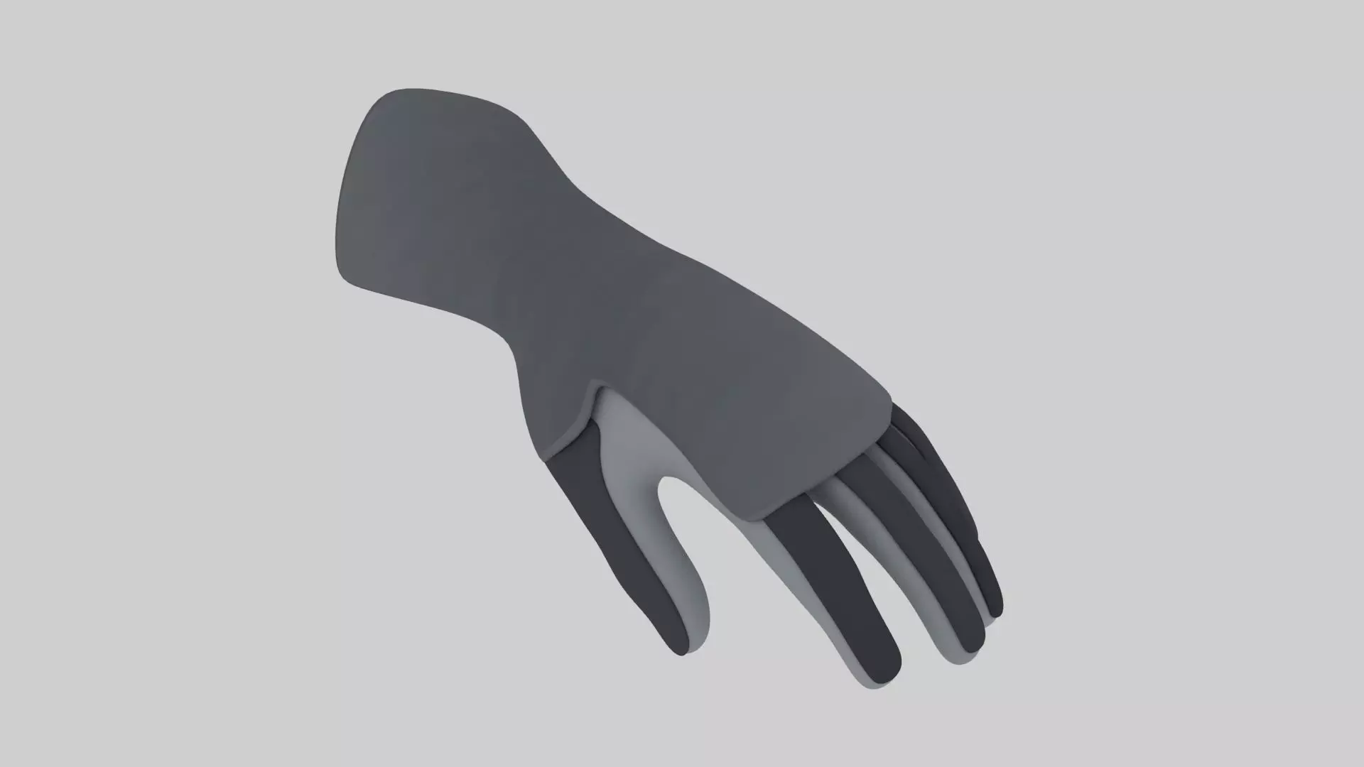 Armored Glove Gauntlet 3D Model Low-poly 3D model_0