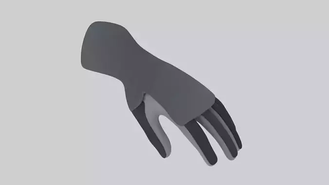 Armored Glove Gauntlet 3D Model