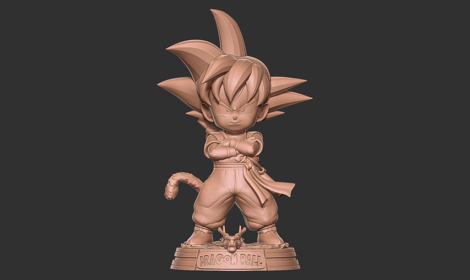 Kid Son Goku - Dragon Ball Fanart 3D print model_11
