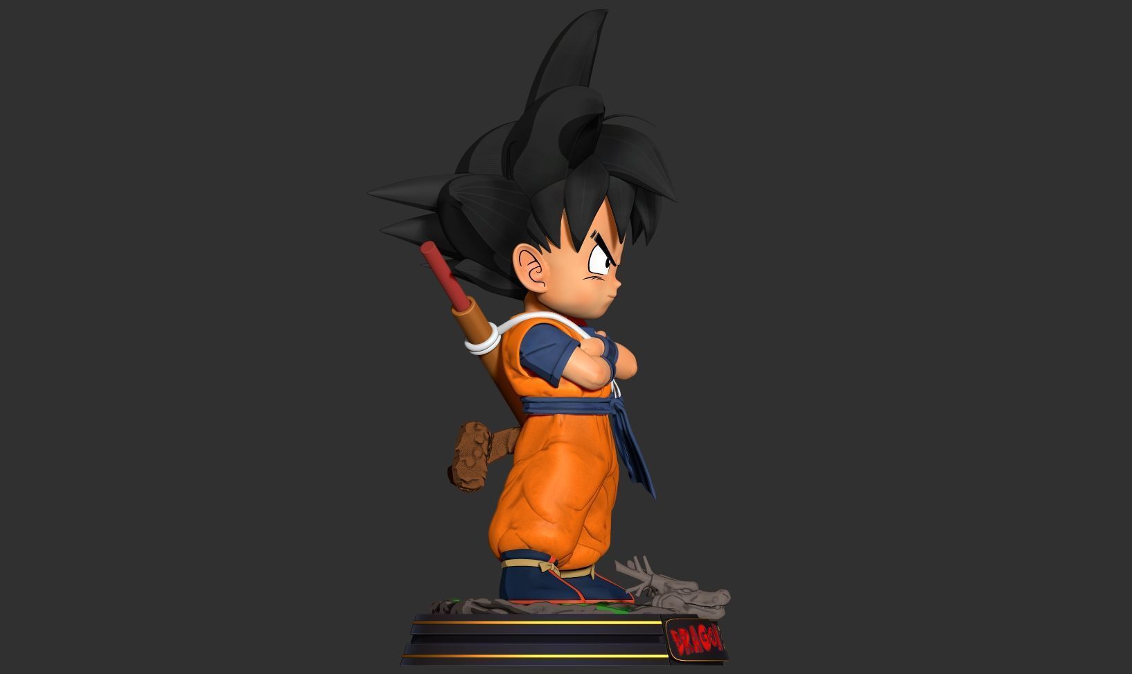 Kid Son Goku - Dragon Ball Fanart 3D print model_12