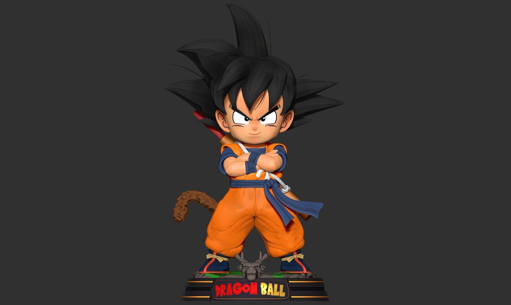Kid Son Goku - Dragon Ball Fanart 3D print model_10