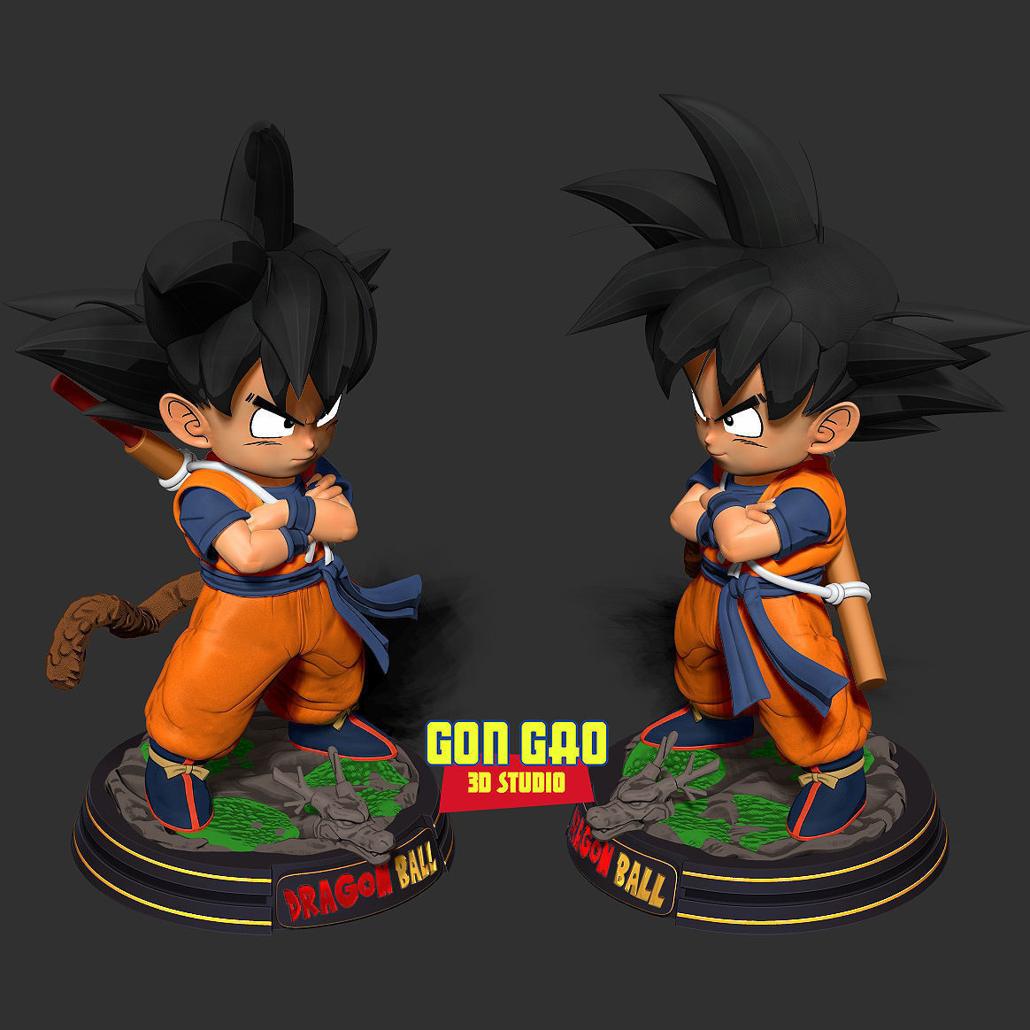 Kid Son Goku - Dragon Ball Fanart 3D print model_4