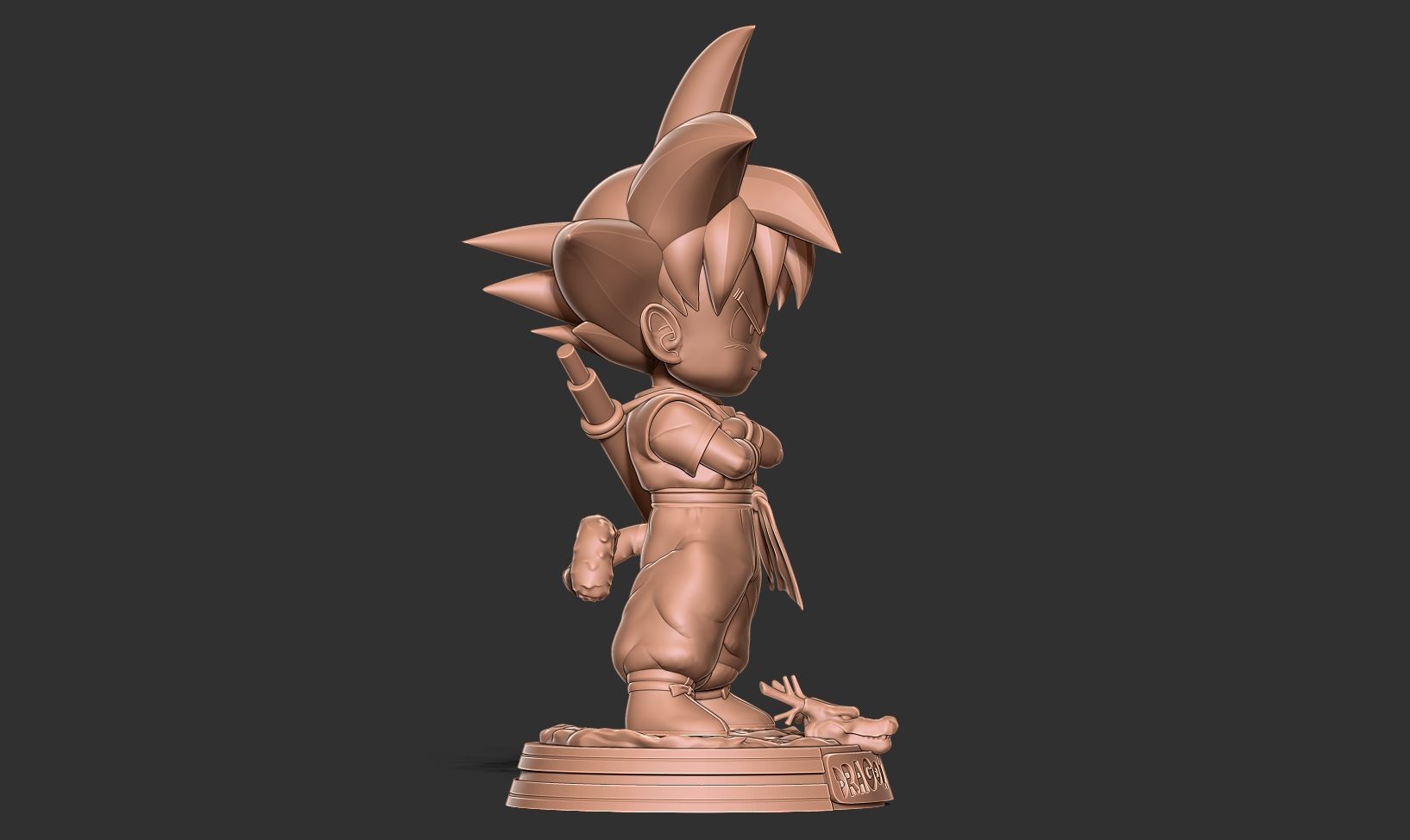 Kid Son Goku - Dragon Ball Fanart 3D print model_15