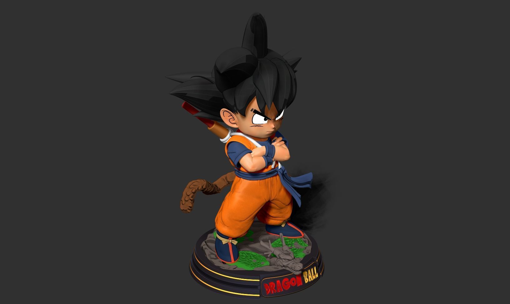 Kid Son Goku - Dragon Ball Fanart 3D print model_16