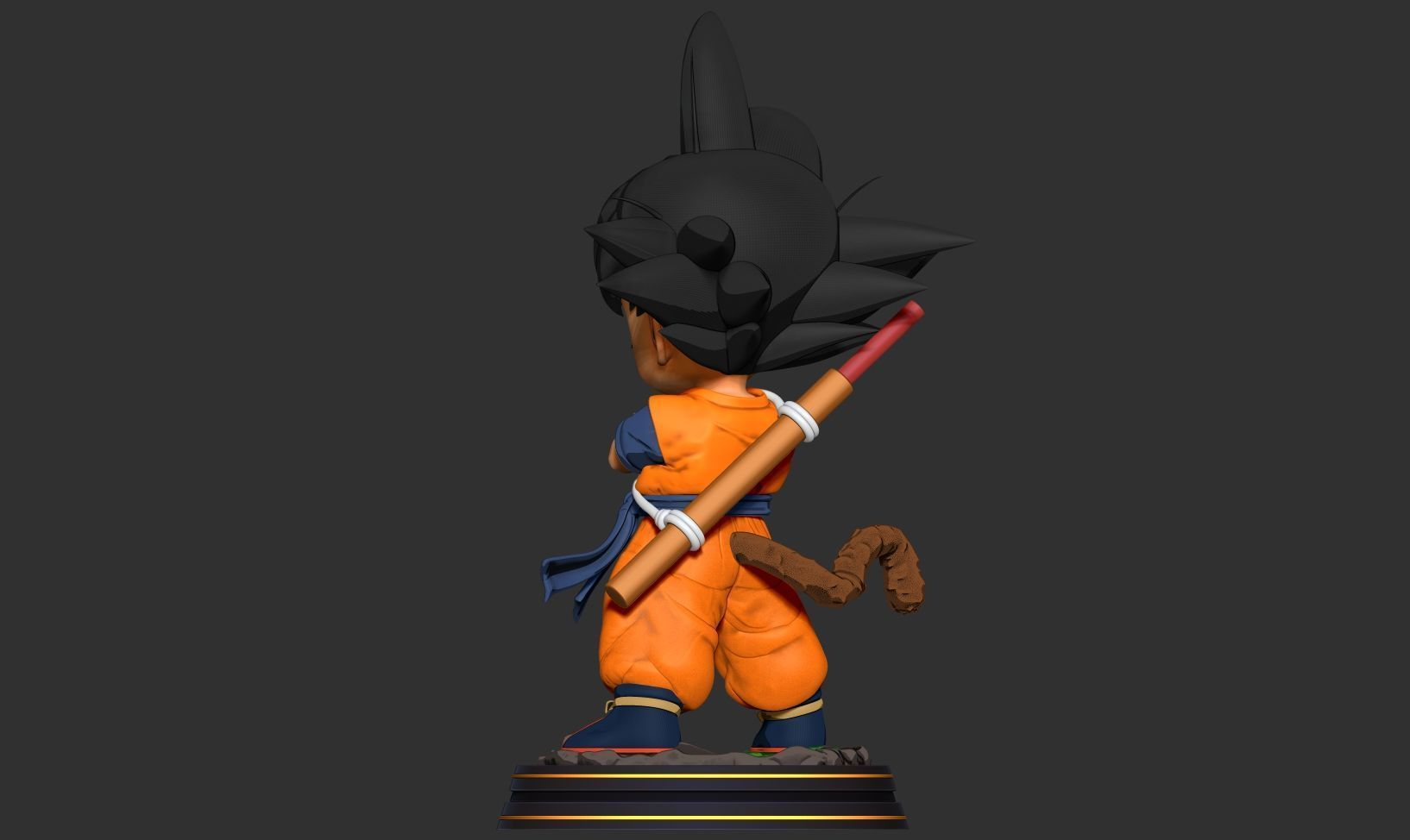Kid Son Goku - Dragon Ball Fanart 3D print model_7