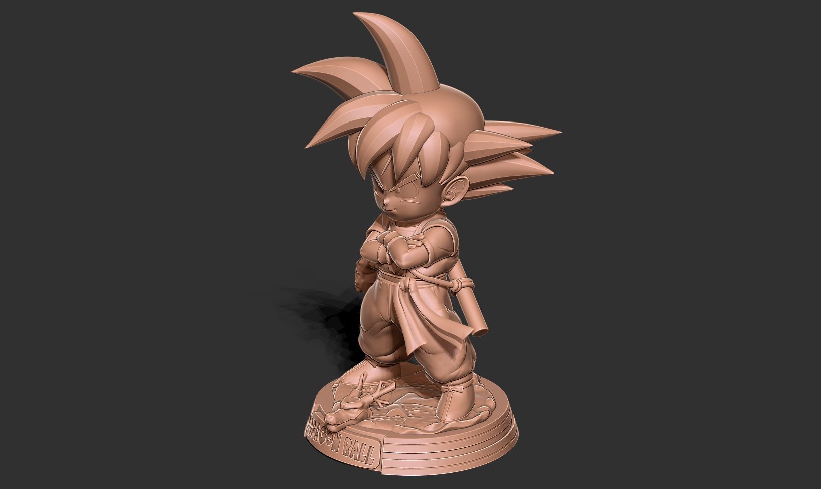 Kid Son Goku - Dragon Ball Fanart 3D print model_17