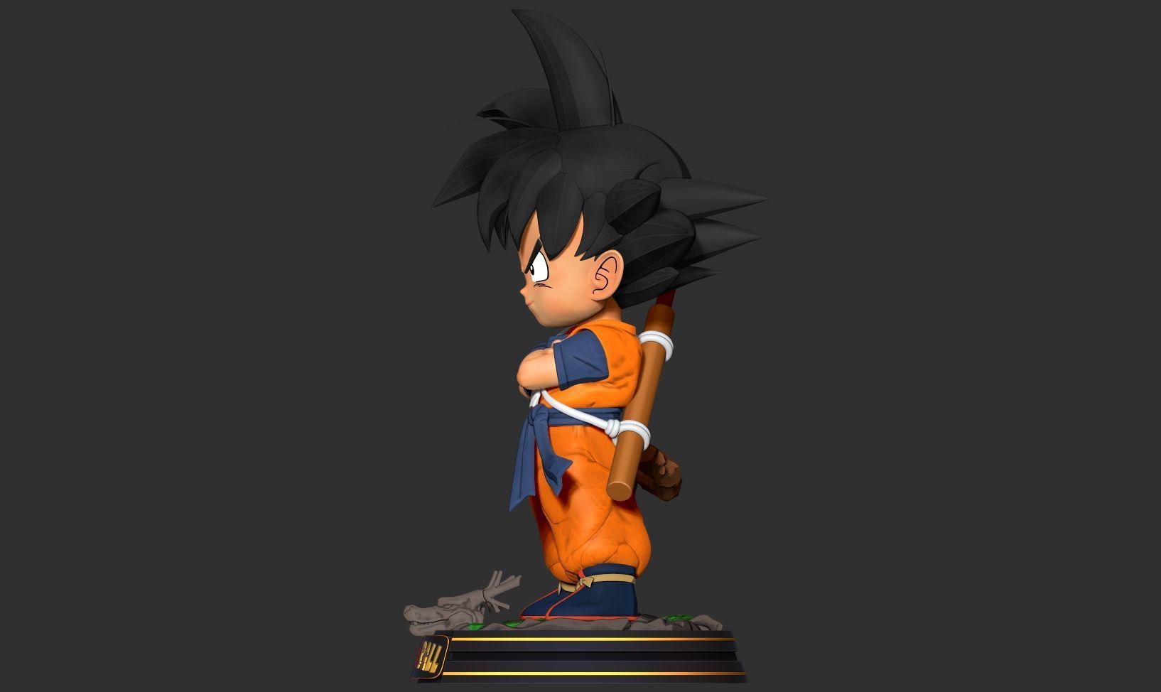 Kid Son Goku - Dragon Ball Fanart 3D print model_14