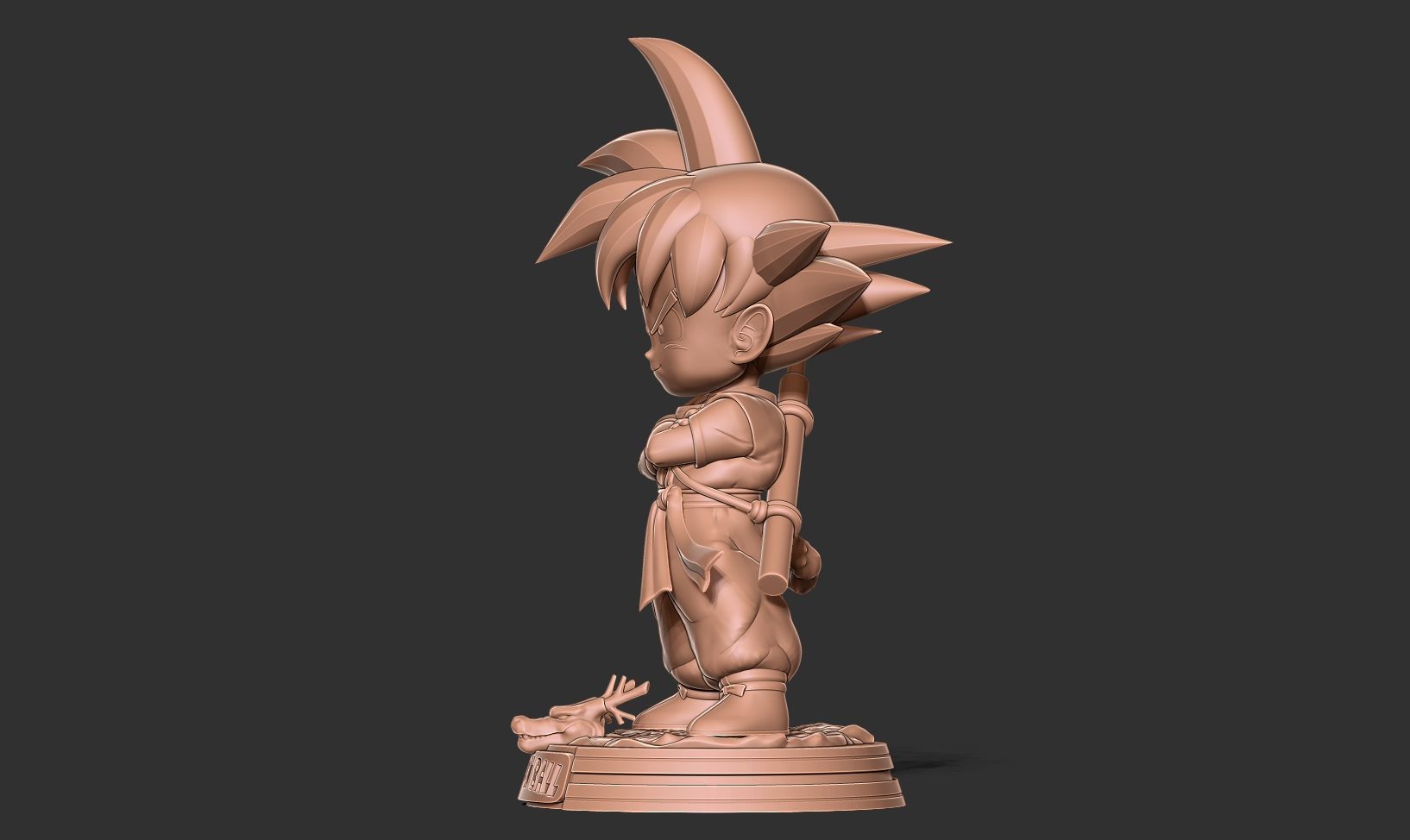 Kid Son Goku - Dragon Ball Fanart 3D print model_13