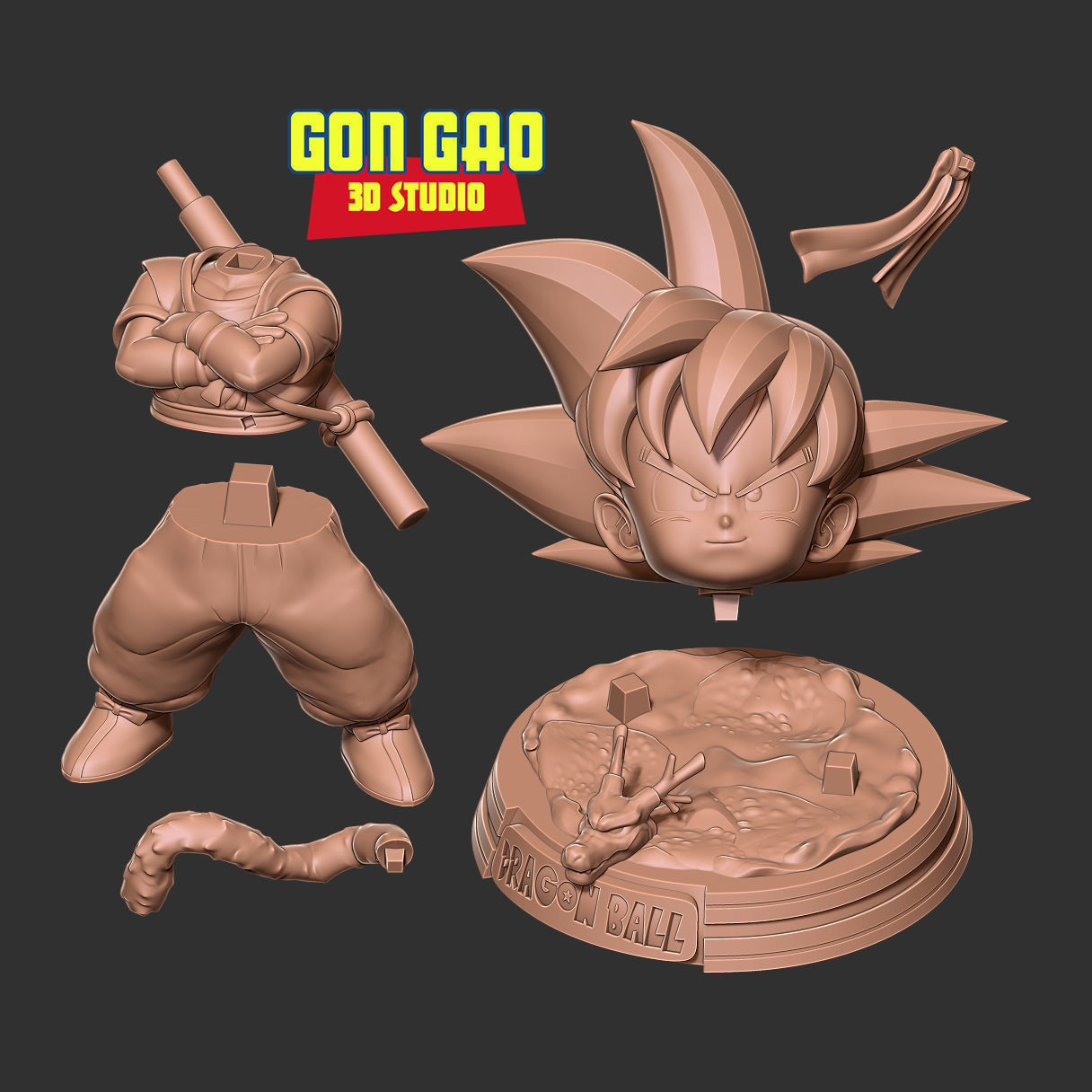 Kid Son Goku - Dragon Ball Fanart 3D print model_2