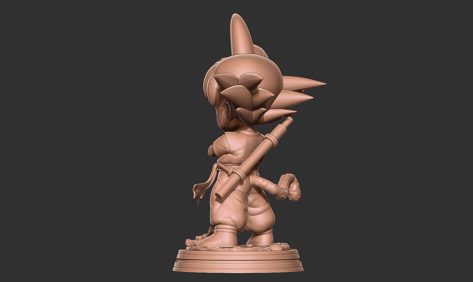 Kid Son Goku - Dragon Ball Fanart 3D print model_9