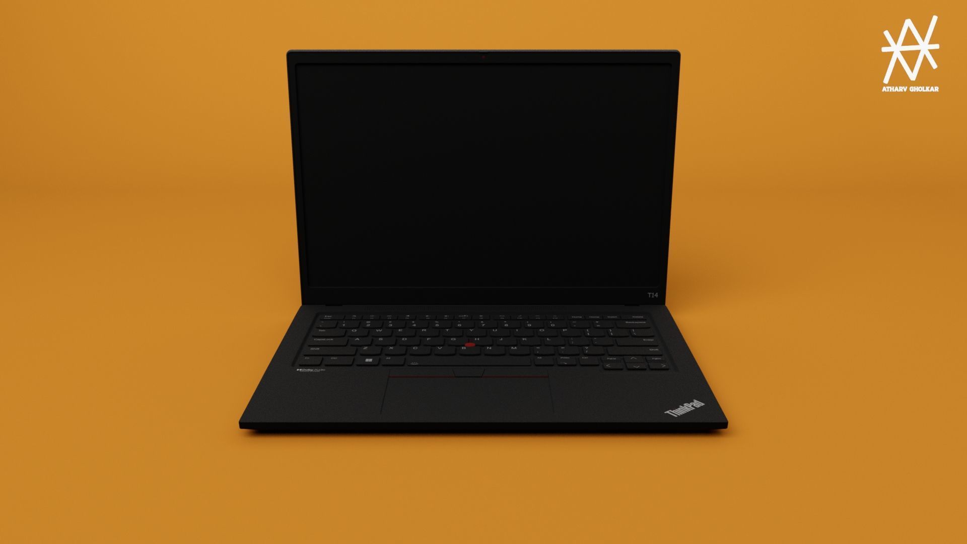 Lenovo Thinkpad Laptop T14 3D model_1