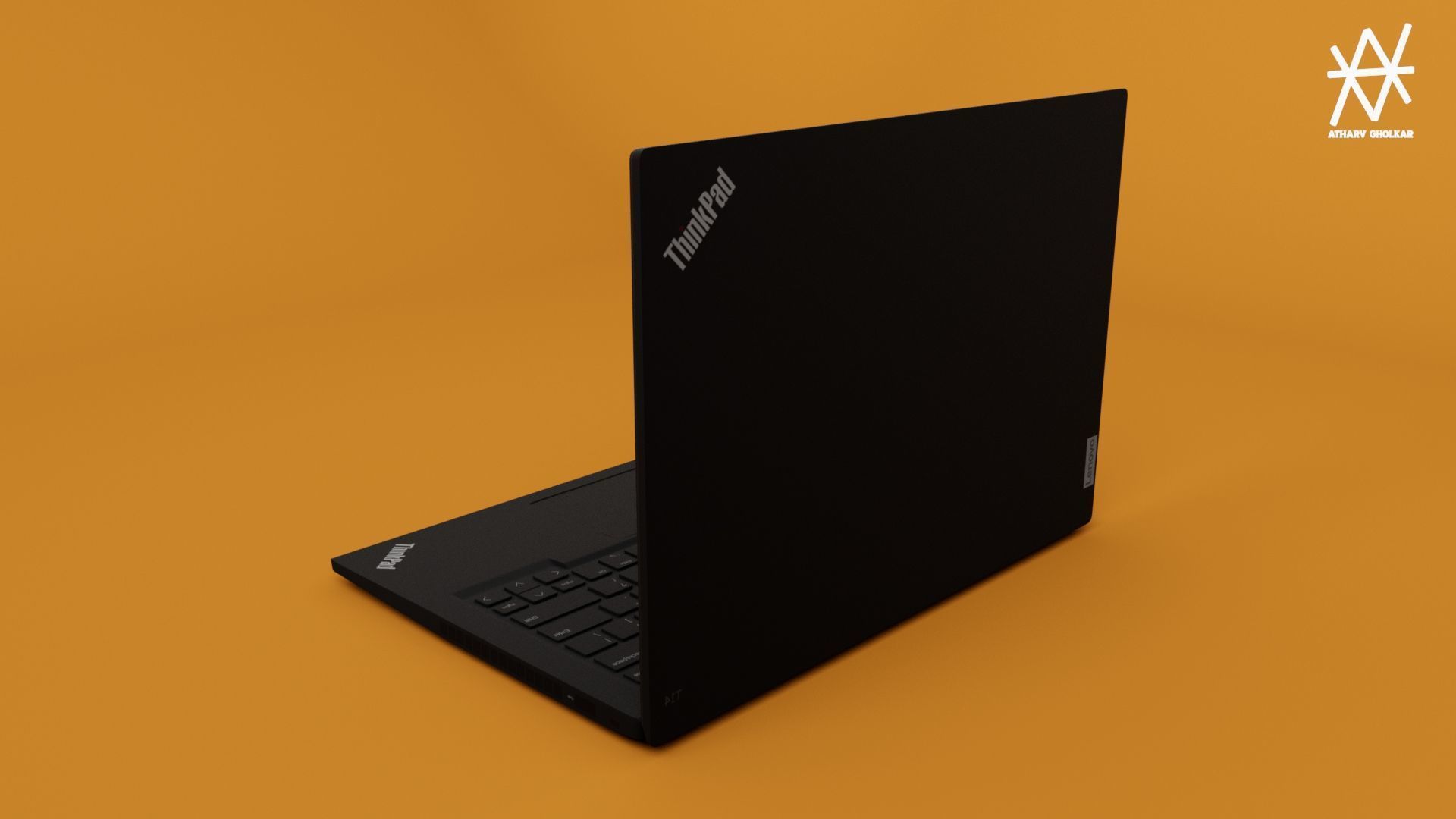 Lenovo Thinkpad Laptop T14 3D model_2