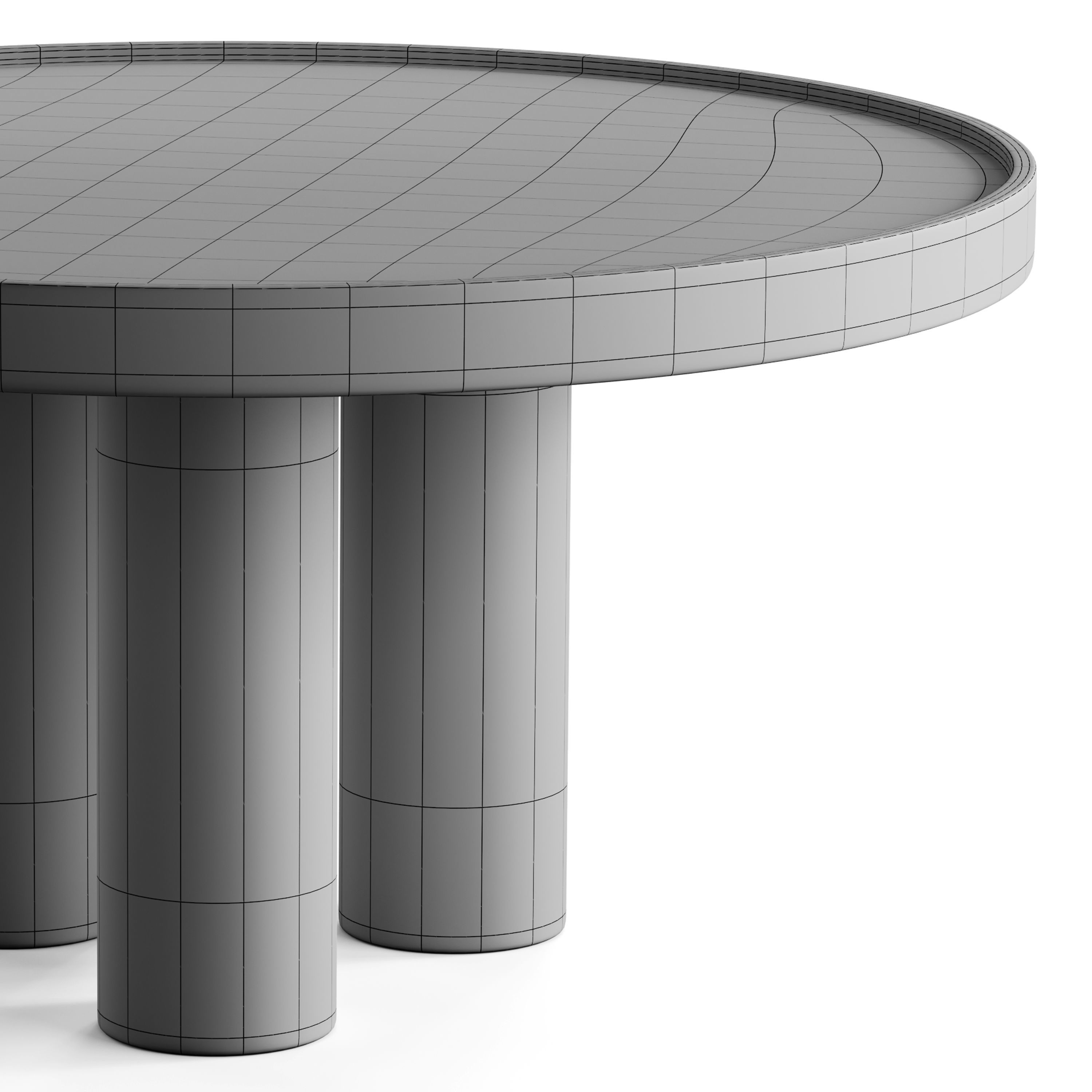 Modern coffee table 3D model_14