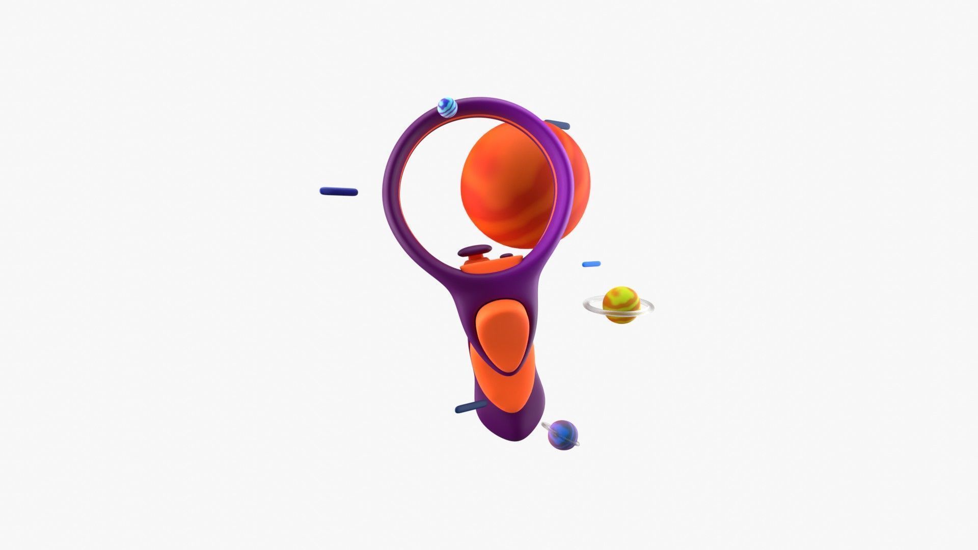 Vr Controller 3D model_17