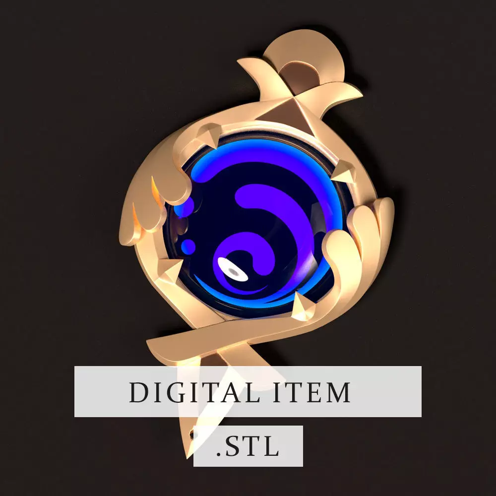 GENSHIN IMPACT - FURINA VISION 3D FILE STL 3D print model