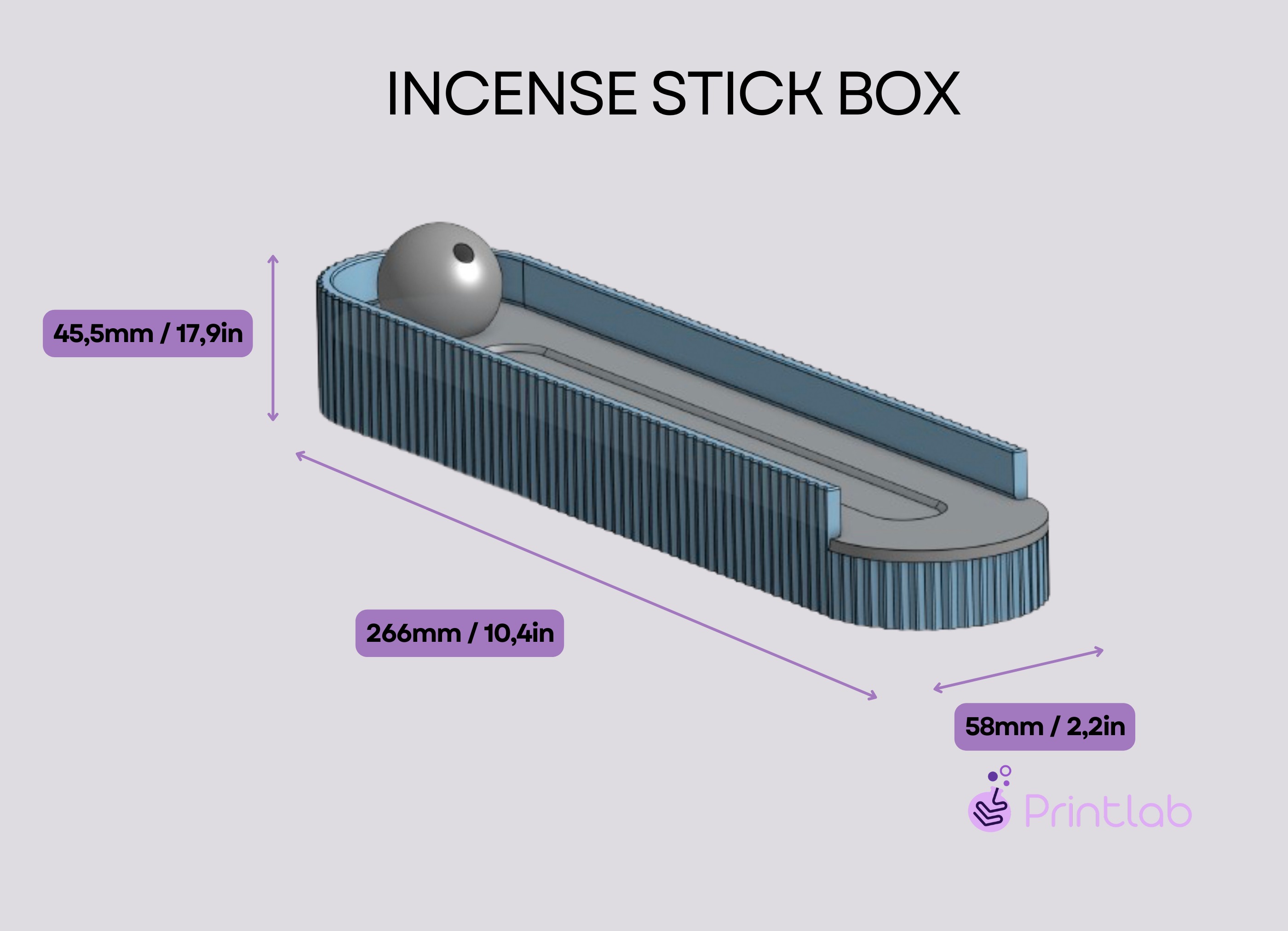 Incense holder and burner 3D print model_2