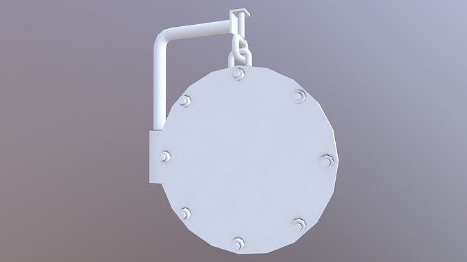 Flange Low-poly 3D model