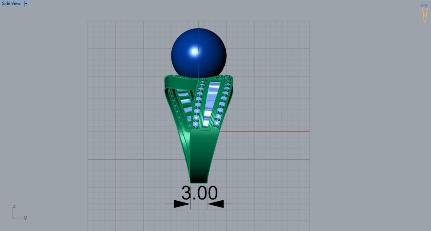 pearl ring pr0012 3D print model_10