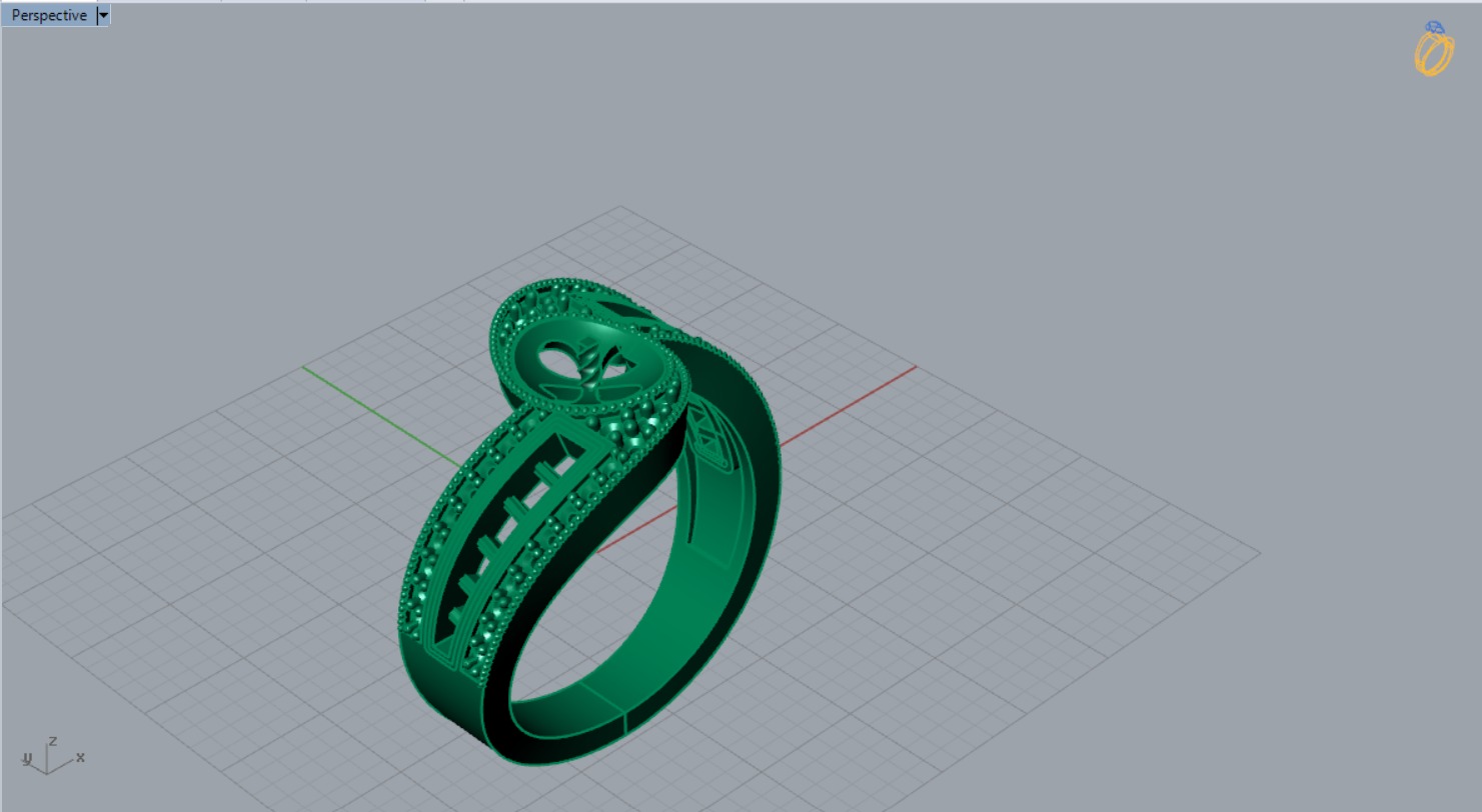 pearl ring pr0012 3D print model_16