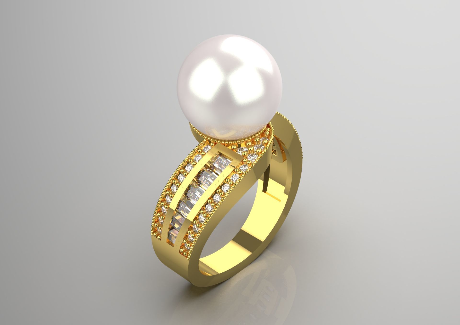 pearl ring pr0012 3D print model_17
