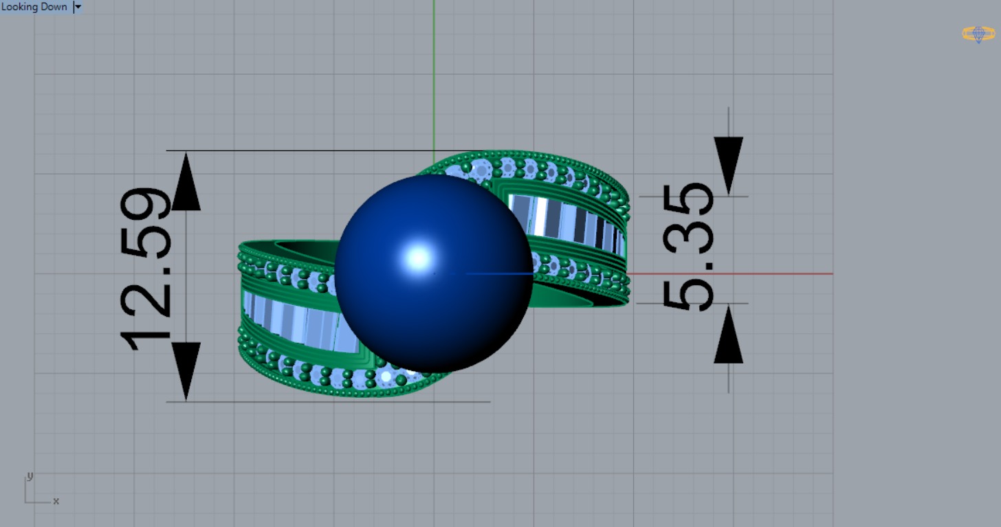 pearl ring pr0012 3D print model_6