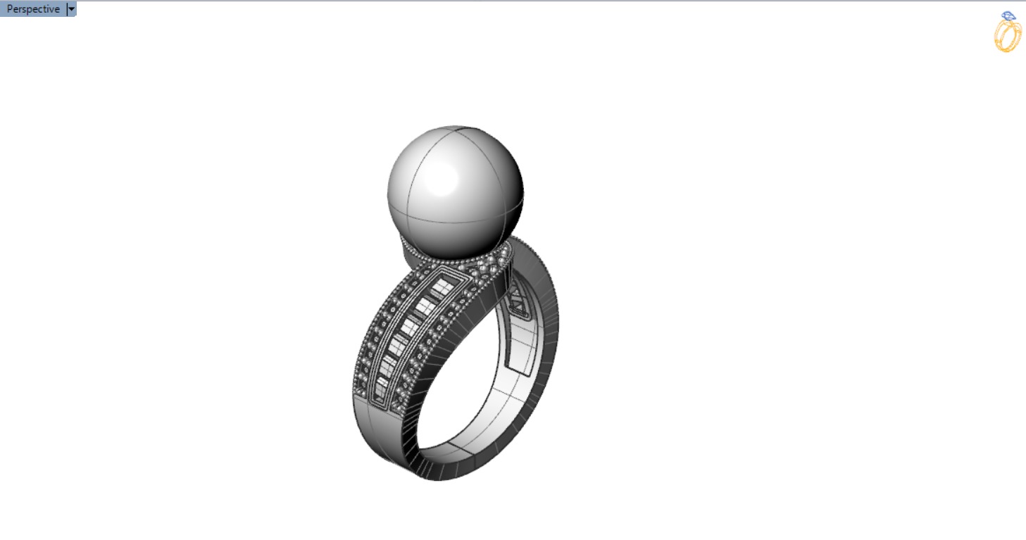 pearl ring pr0012 3D print model_15