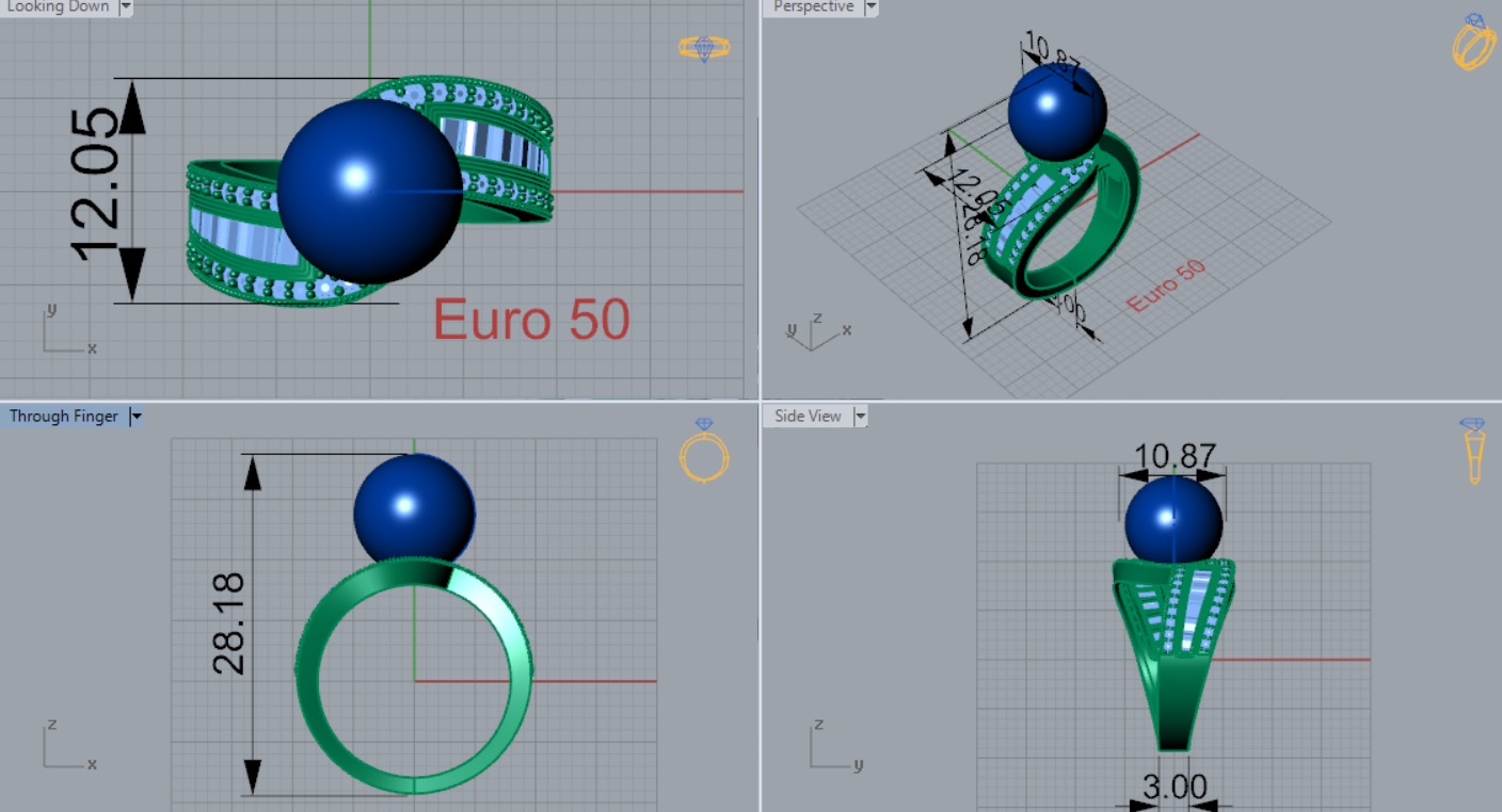 pearl ring pr0012 3D print model_13