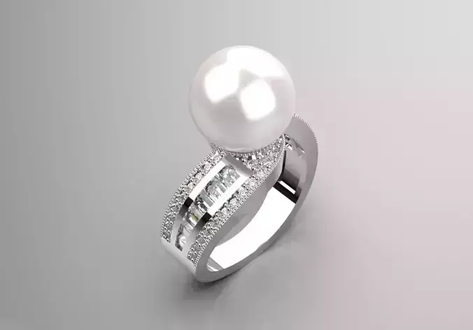 pearl ring pr0012 3D print model