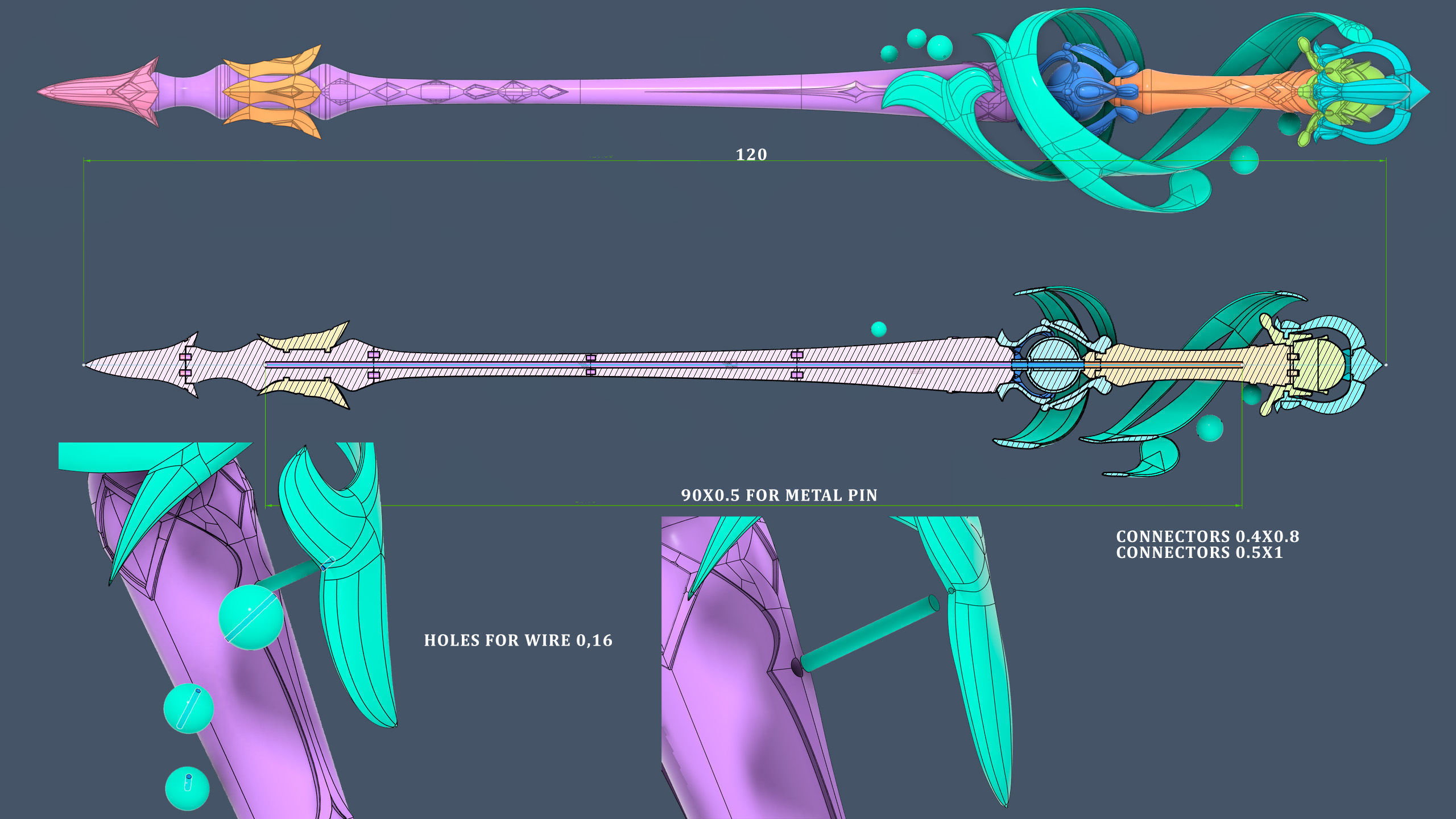 GENSHIN IMPACT - Splendor of Tranquil Waters 3d file stl  3D print model_1