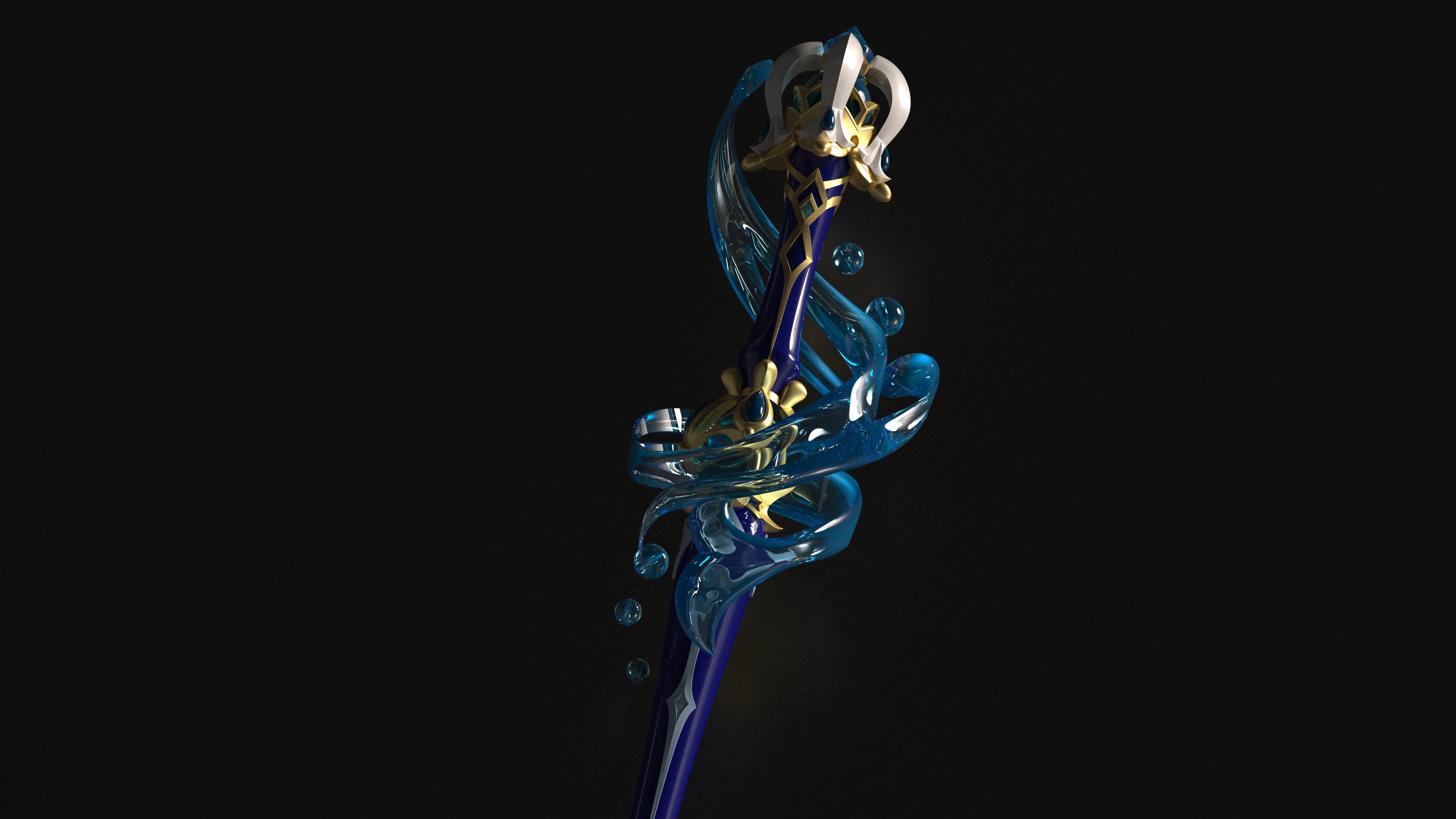 GENSHIN IMPACT - Splendor of Tranquil Waters 3d file stl  3D print model_3