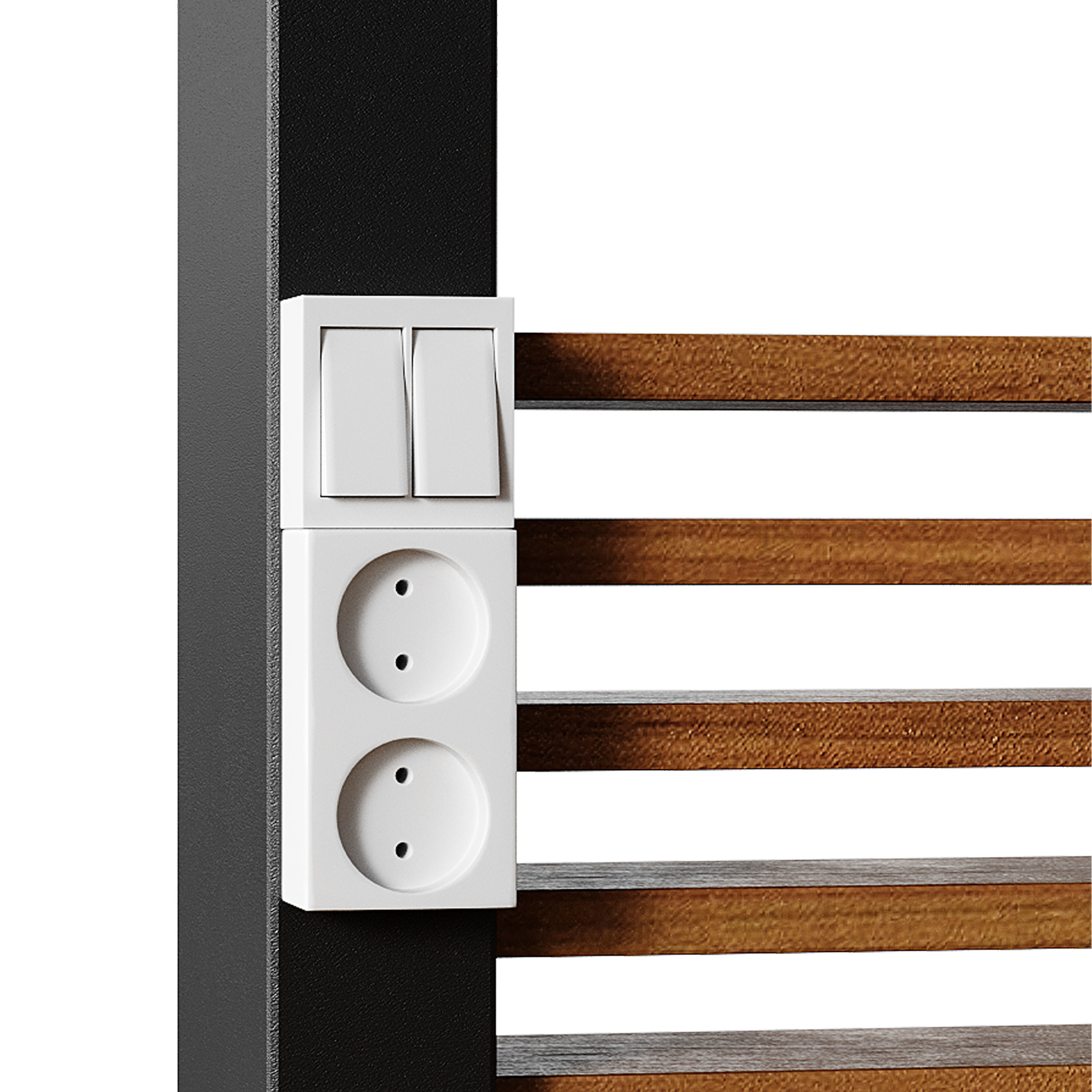 Modern gazebo with summer kitchen 1 3D model_12